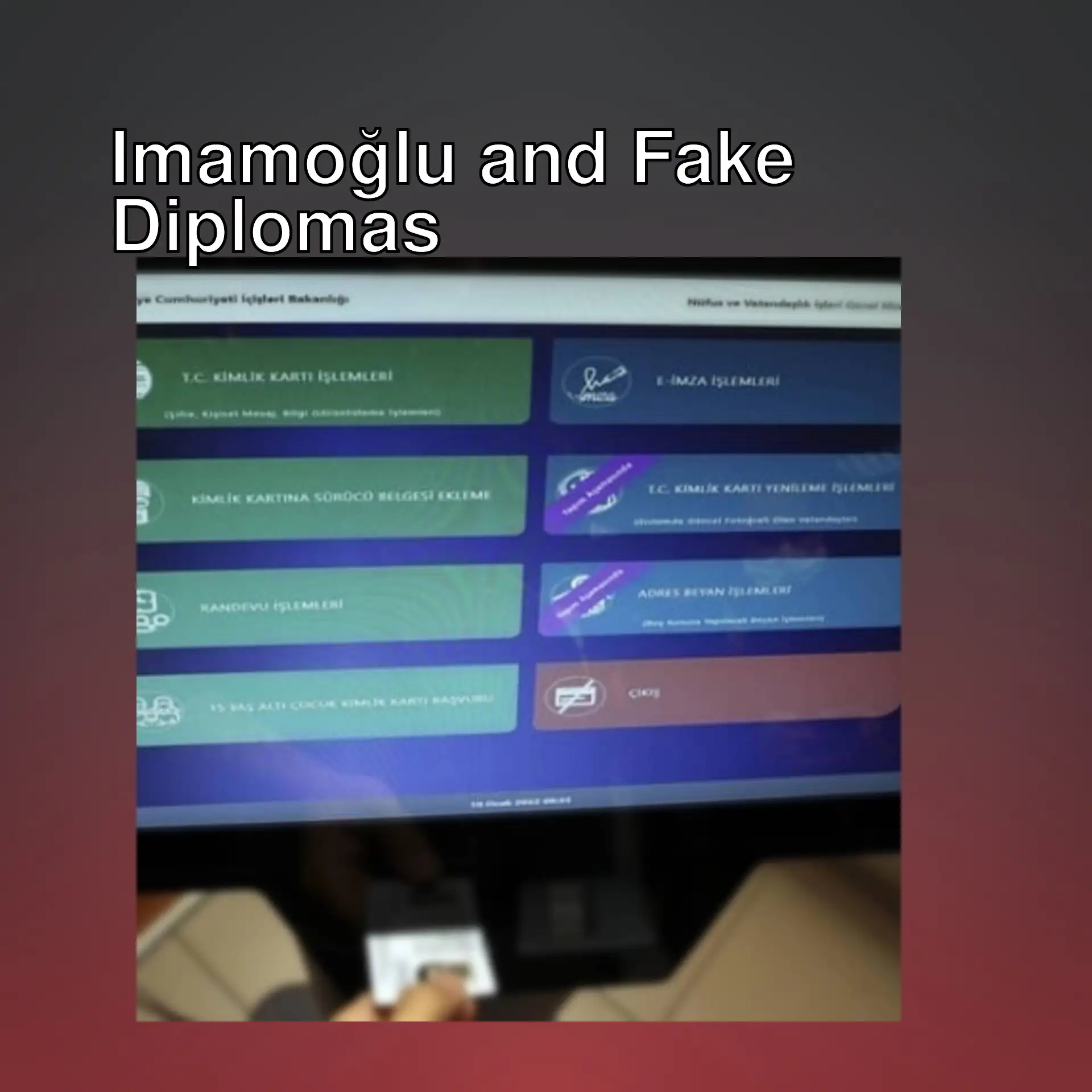 İsmail Saymaz discusses fake diplomas.