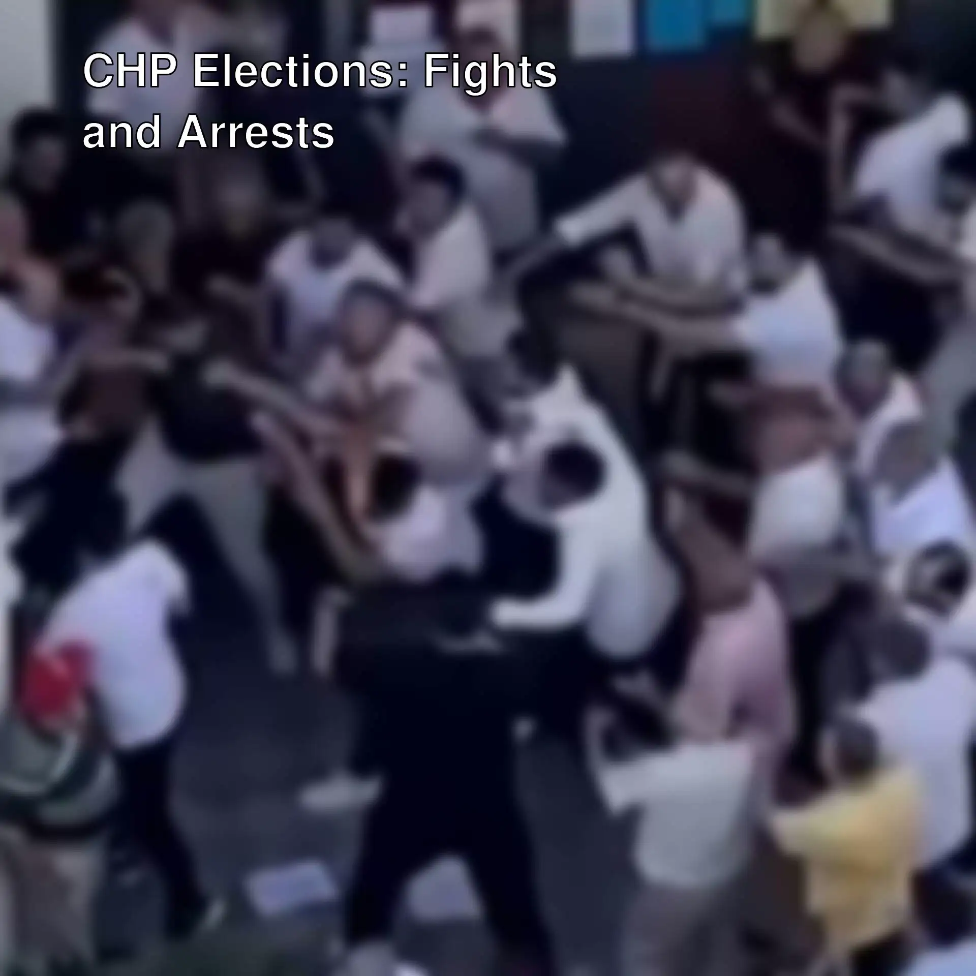 People arrested after a fight during CHP delegate elections. People arrested after a fight during CHP delegate elections.
