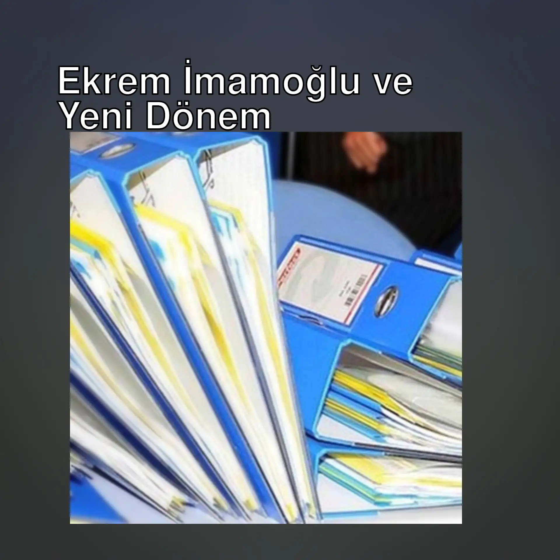 Mavi klasör yığınları Mavi klasör yığınları