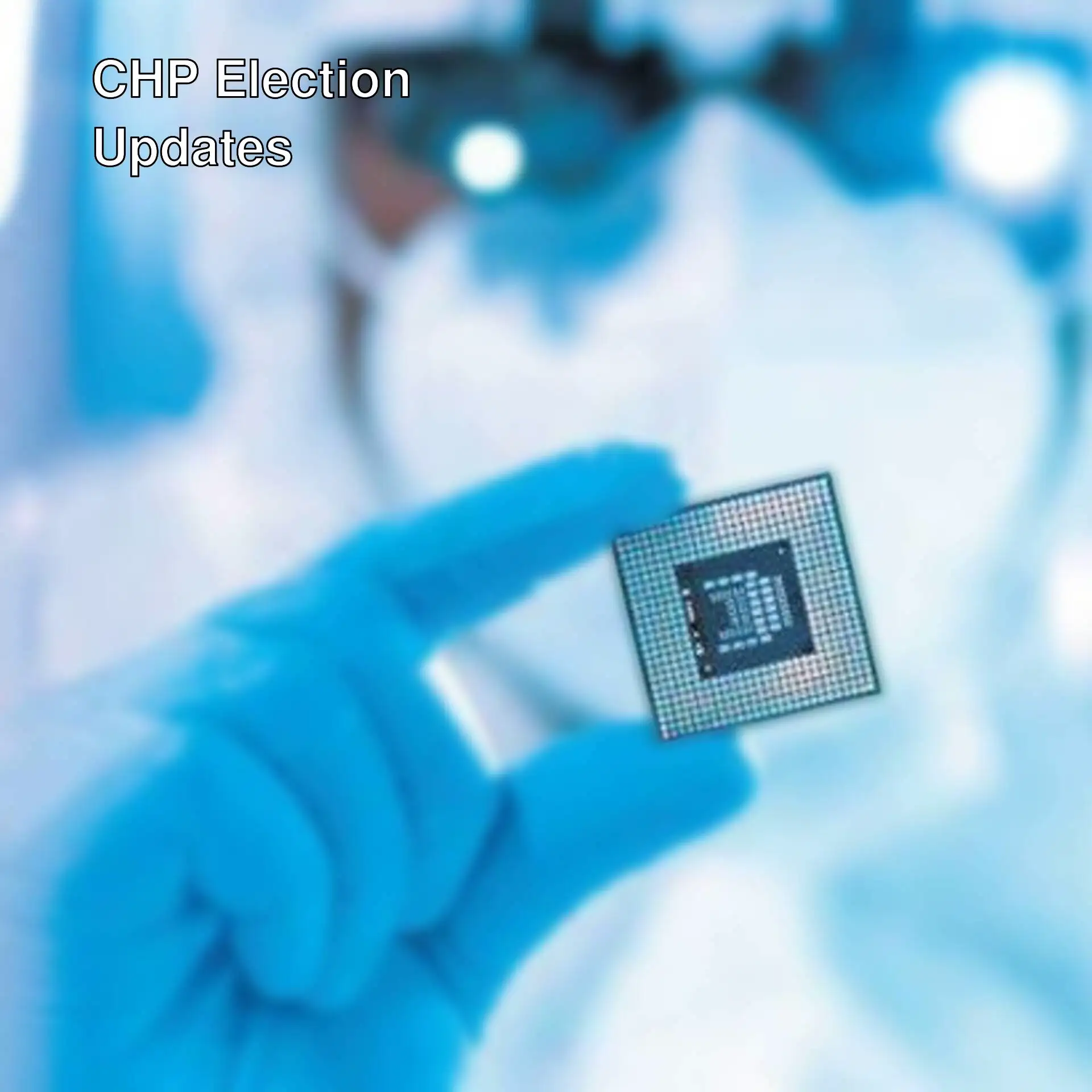 A person holding a microchip. A person holding a microchip.