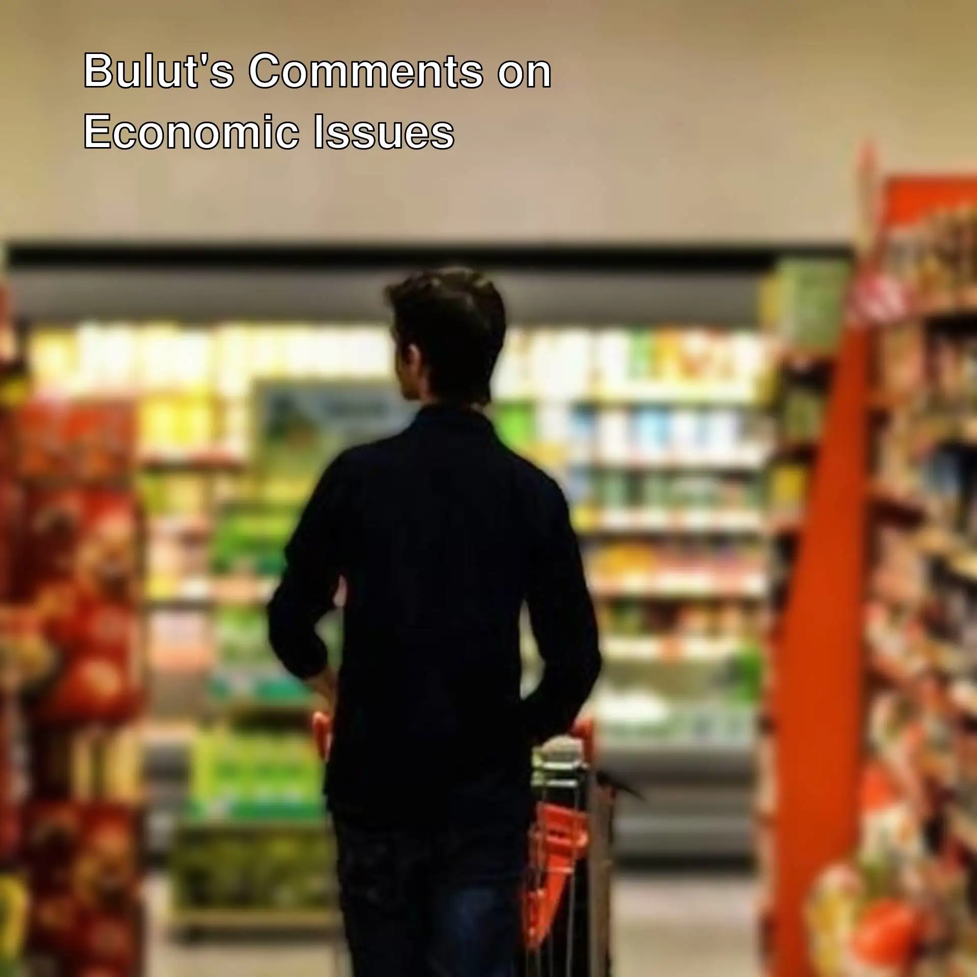 A man in a grocery store A man in a grocery store