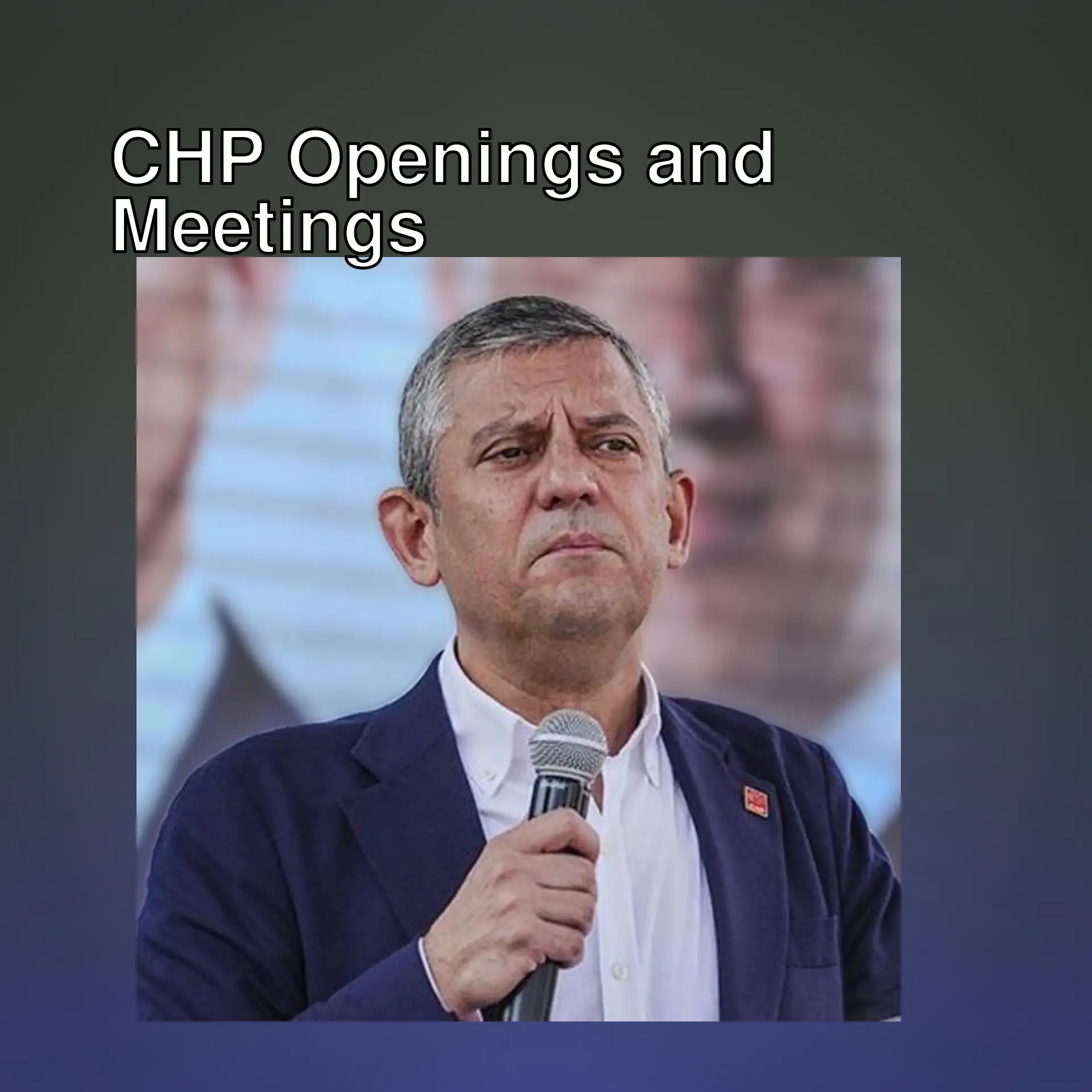 CHP Leader Özgür Özel speaking at an opening in Istanbul. CHP Leader Özgür Özel speaking at an opening in Istanbul.