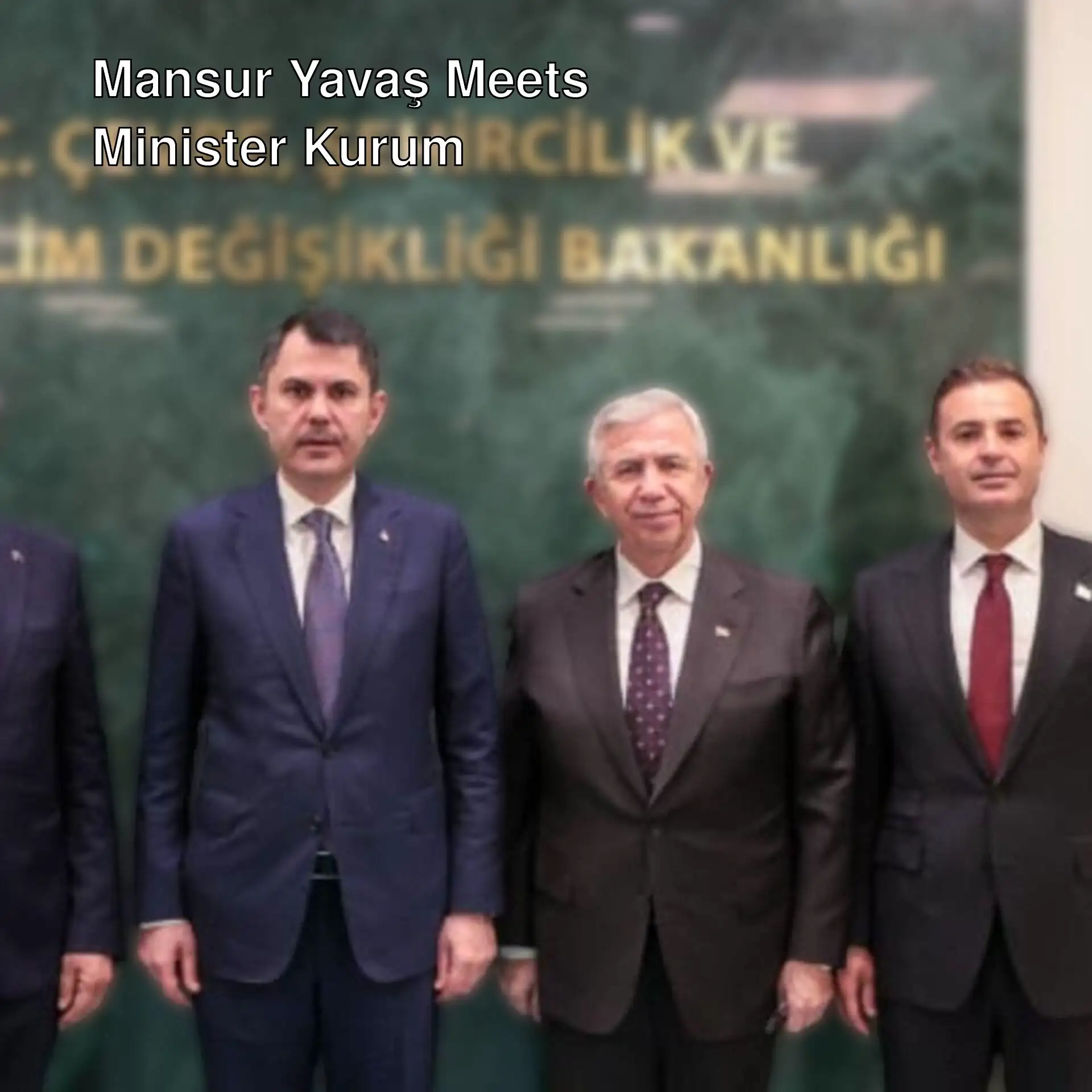 Meeting between Mansur Yavaş and Minister Kurum. Meeting between Mansur Yavaş and Minister Kurum.