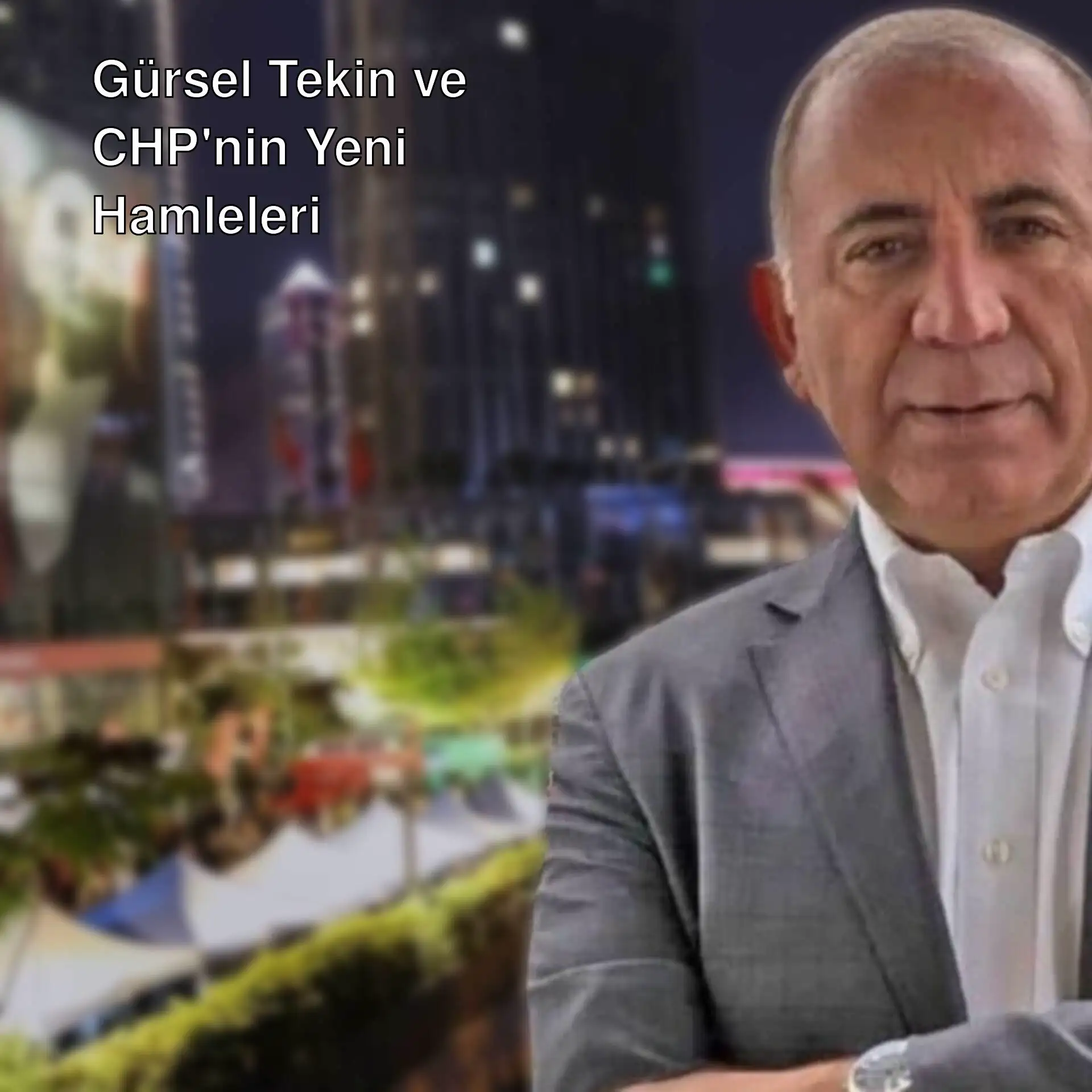 Gürsel Tekin, CHP İstanbul İl Başkanlığı önünde. Gürsel Tekin, CHP İstanbul İl Başkanlığı önünde.