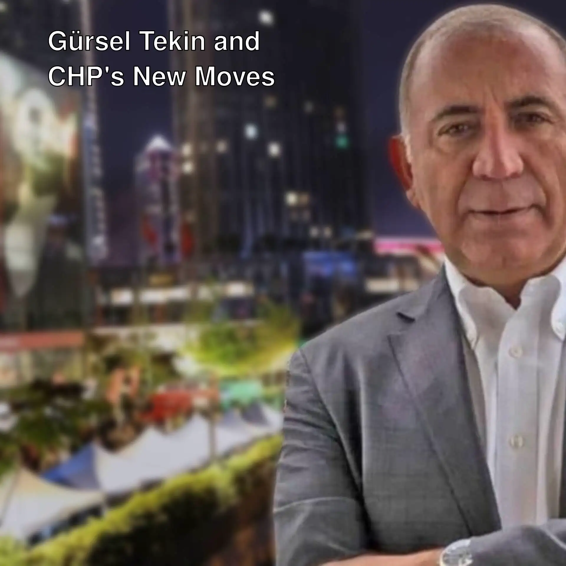 Gürsel Tekin in front of CHP Istanbul Provincial Headquarters. Gürsel Tekin in front of CHP Istanbul Provincial Headquarters.