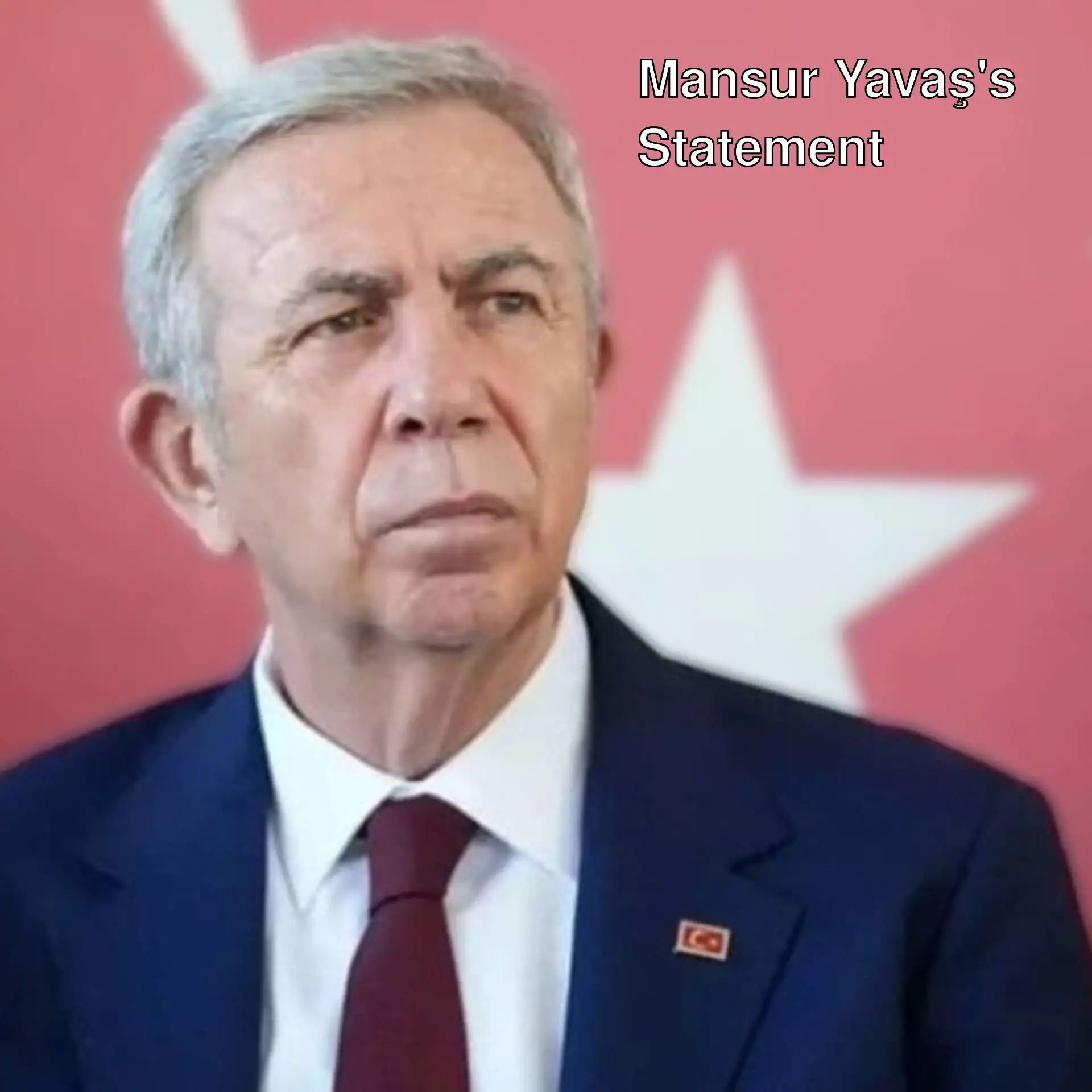 Mansur Yavaş posing in formal attire. Mansur Yavaş posing in formal attire.