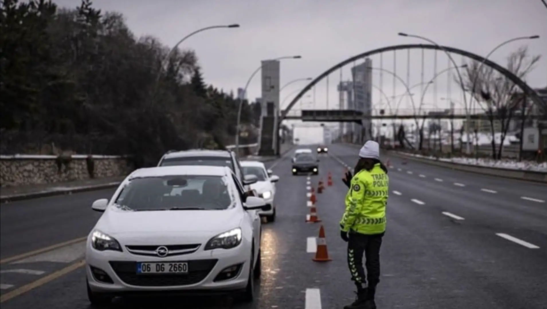 Image of closed roads in Ankara. Image of closed roads in Ankara.
