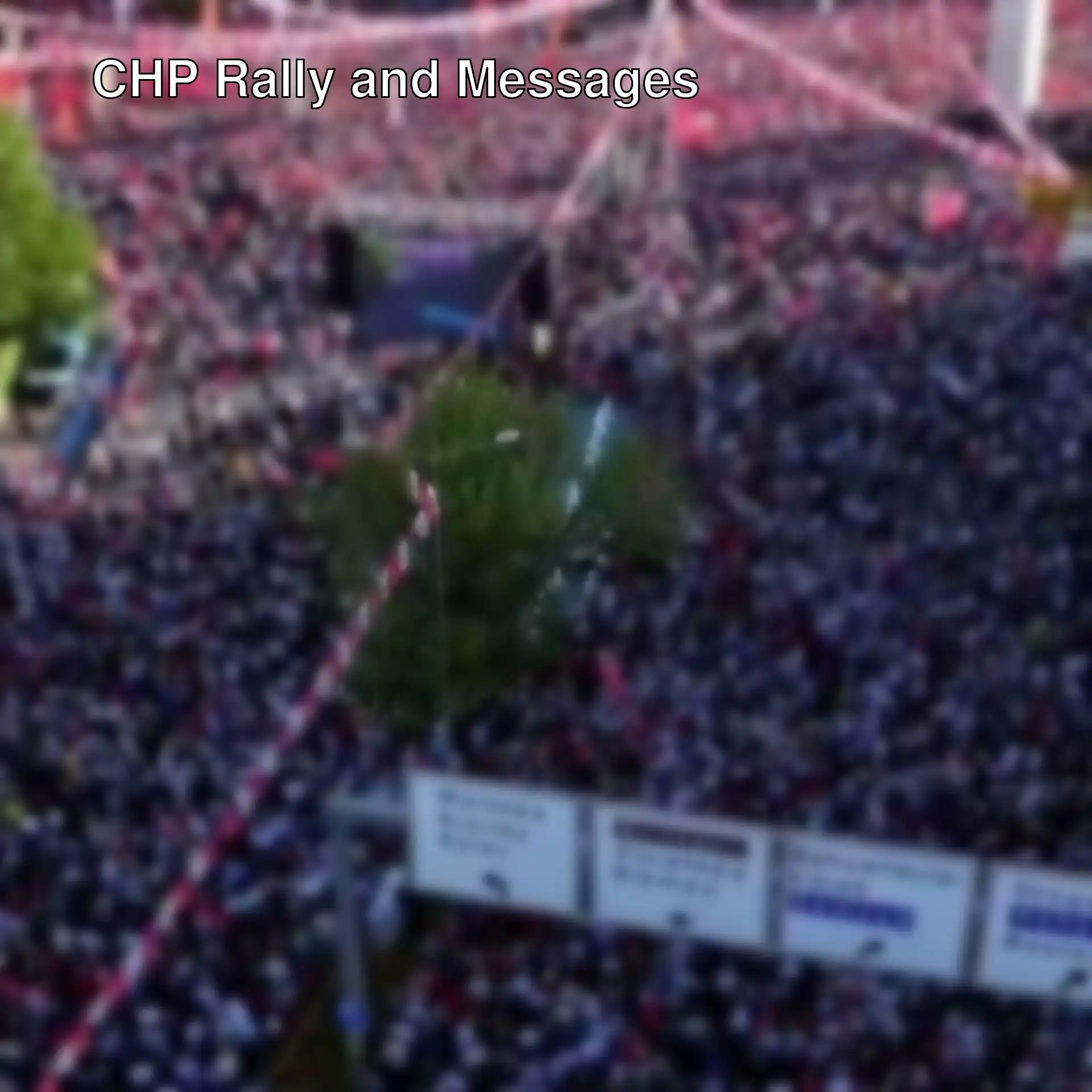 A large crowd at the CHP rally in Ankara.
