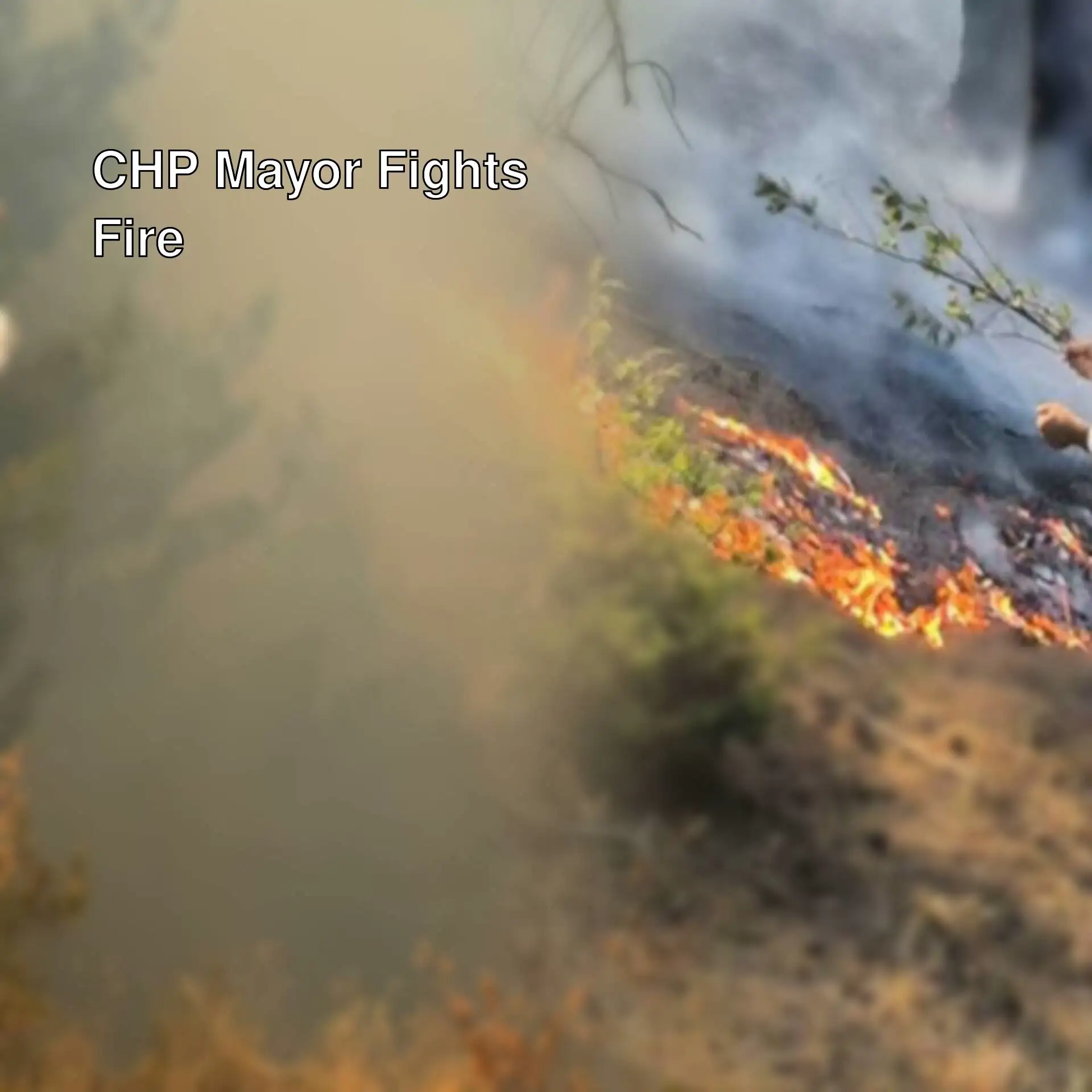 CHP Mayor fighting the fire CHP Mayor fighting the fire