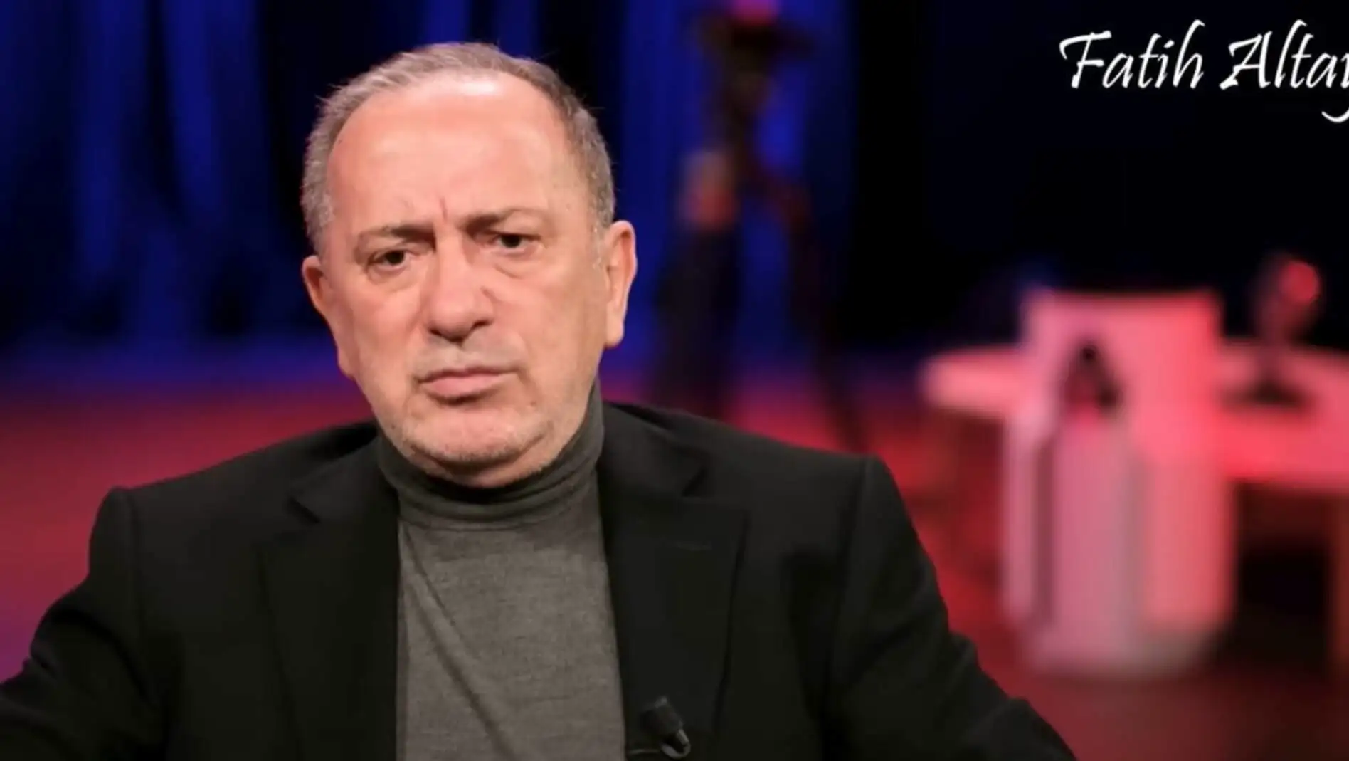 Fatih Altaylı'nın röportajı sırasında çekilen bir kare.
