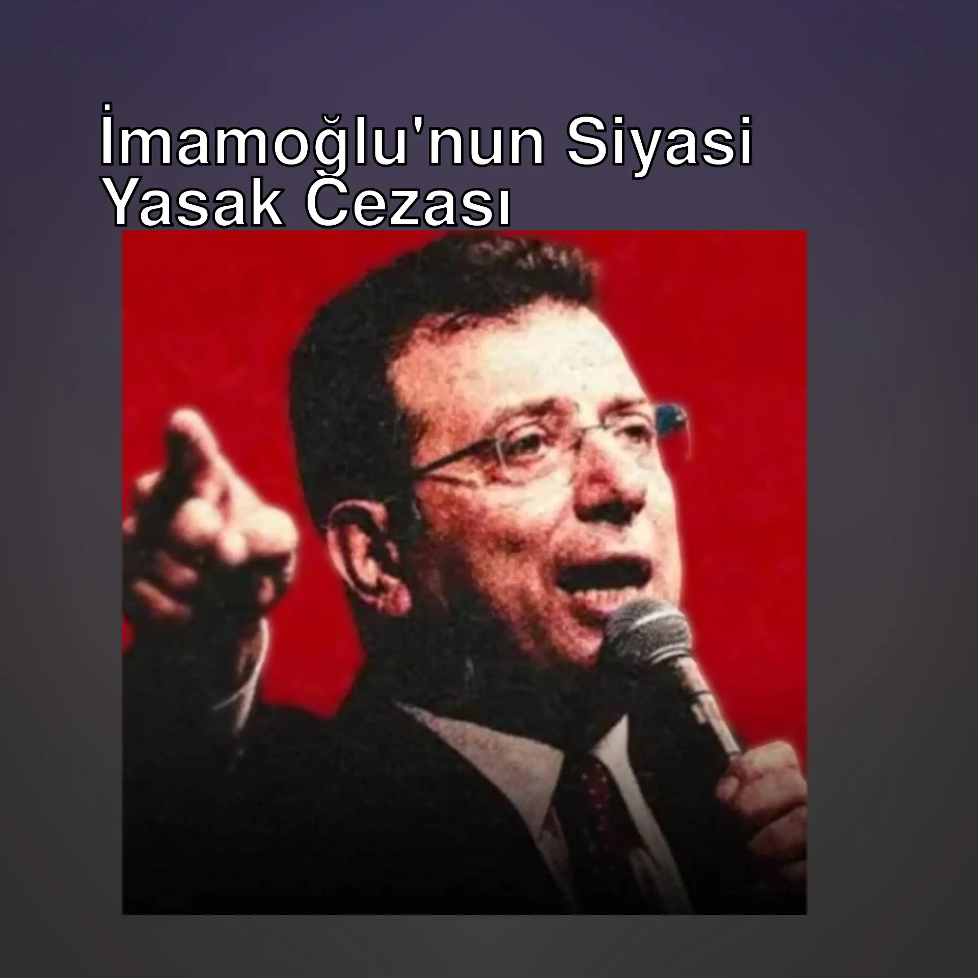 İmamoğlu, mikrofonla konuşuyor. İmamoğlu, mikrofonla konuşuyor.