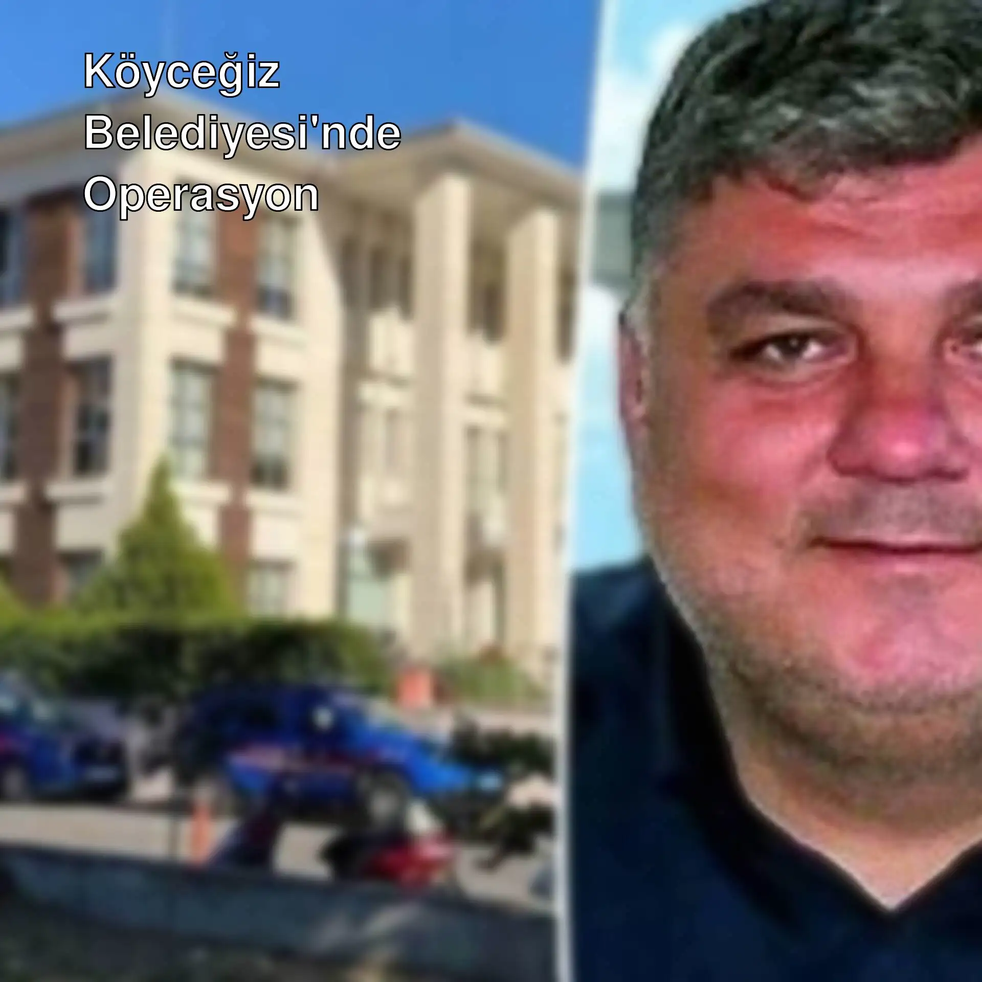 Köyceğiz Belediyesi'nde operasyon sonrası gözaltına alınan Özgür Örnek.