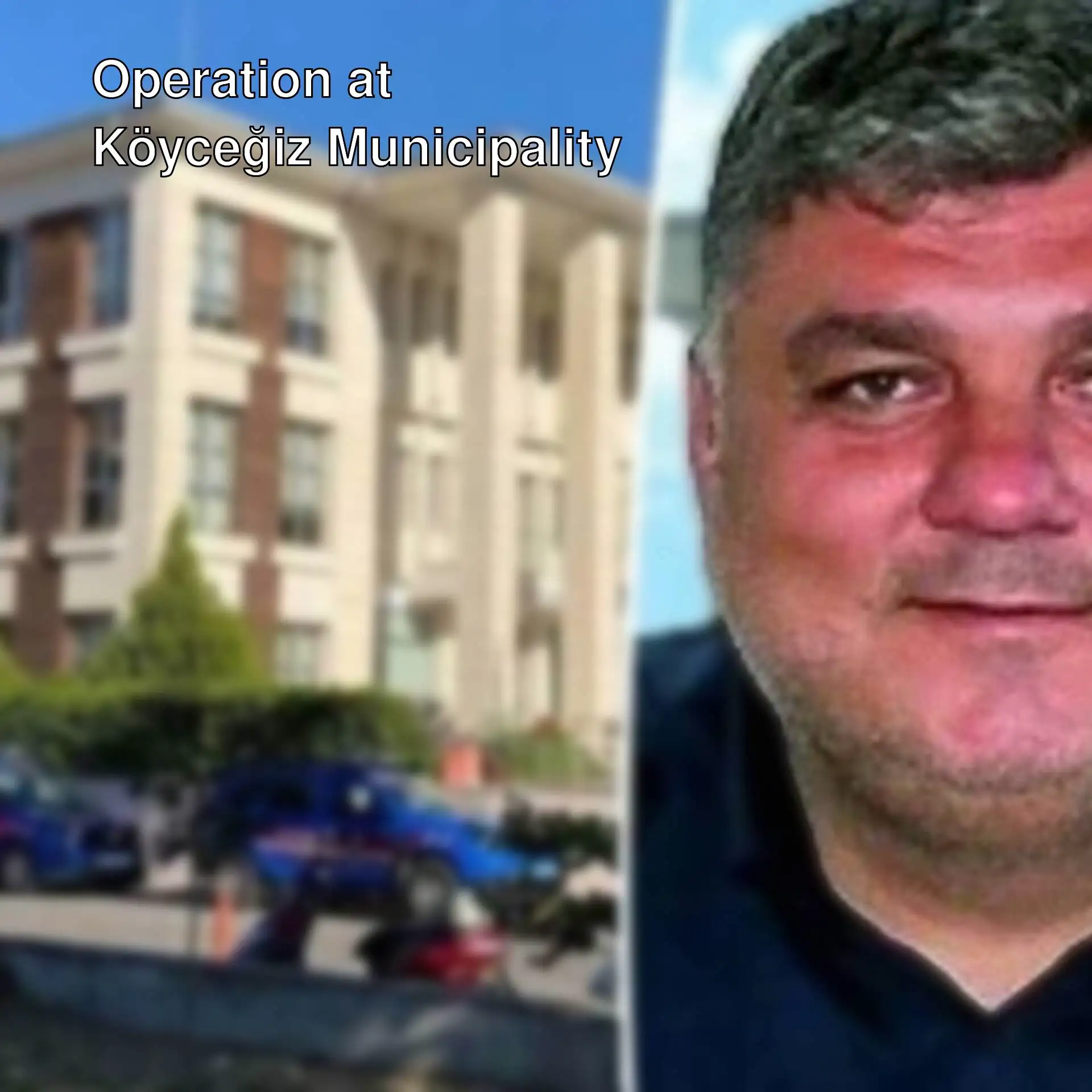 Özgür Örnek detained after the operation at Köyceğiz Municipality.