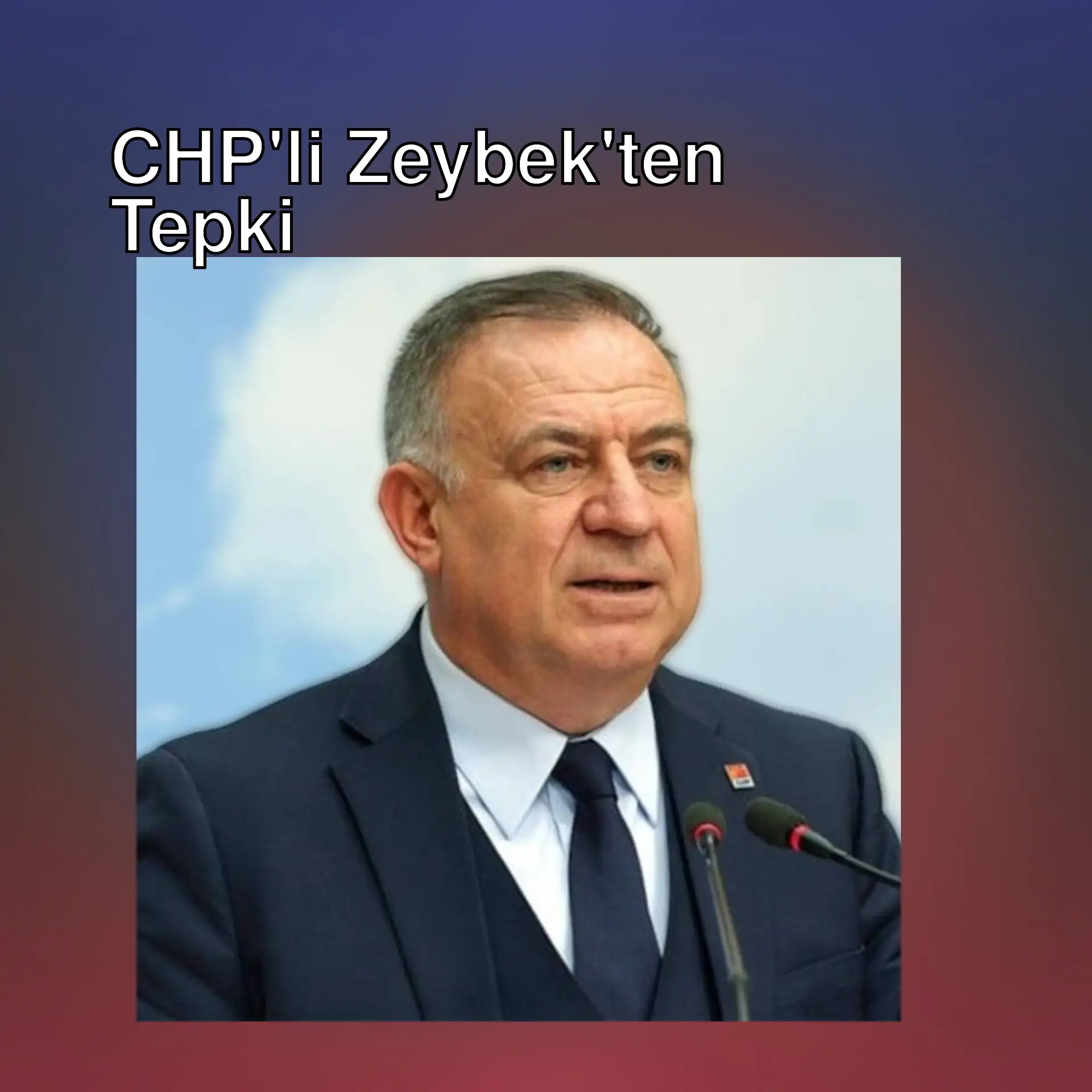 Gökan Zeybek, basın toplantısında konuşuyor.