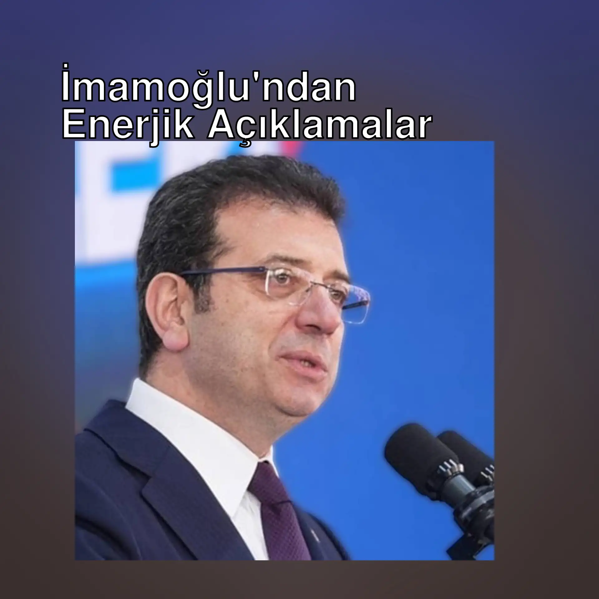 Ekrem İmamoğlu, Silivri'de basın toplantısı yapıyor.
