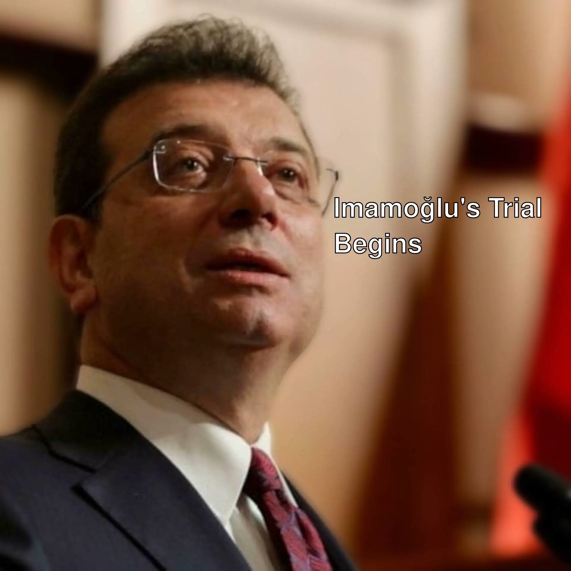 Imamoğlu prepares before the trial.