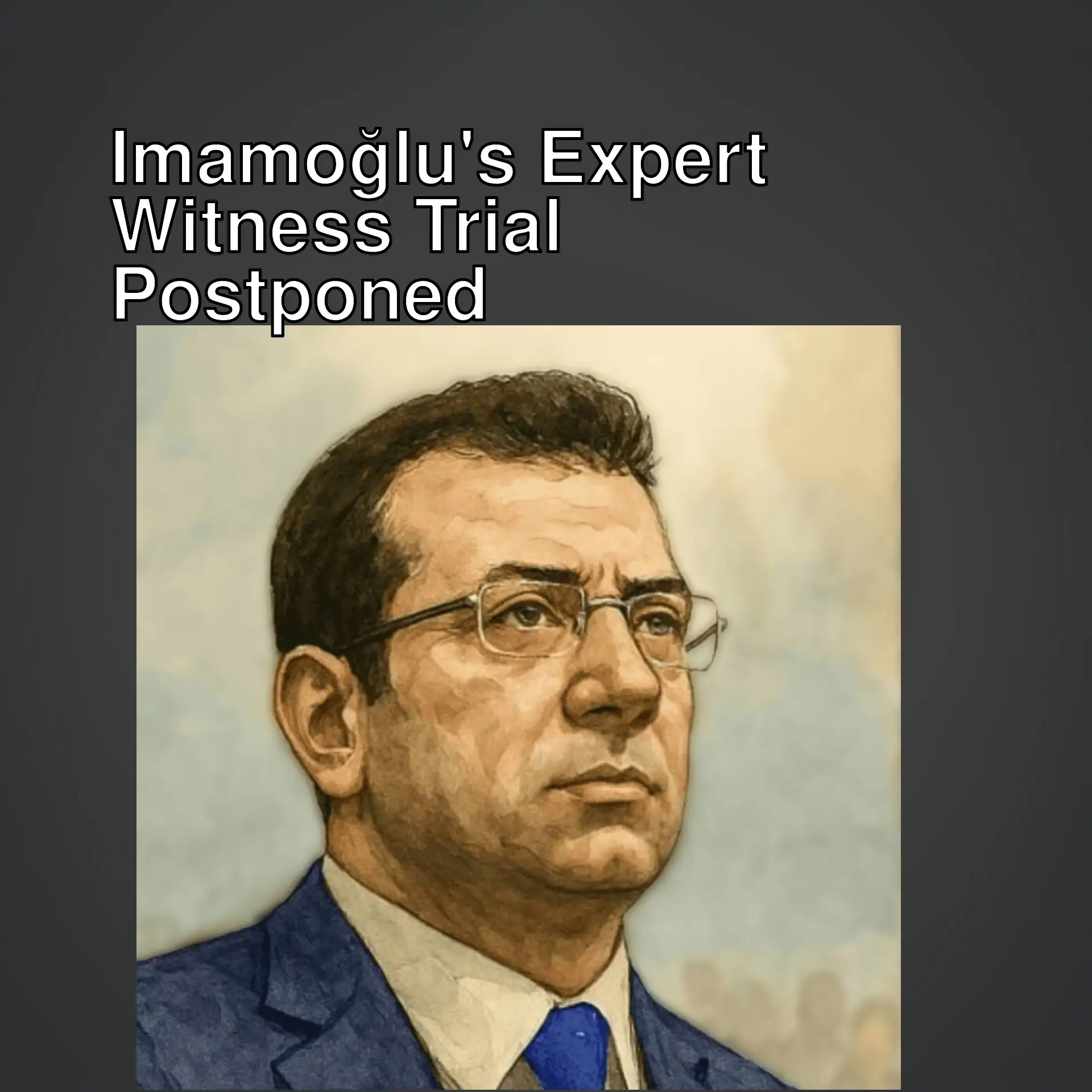 Ekrem İmamoğlu speaking at his trial.