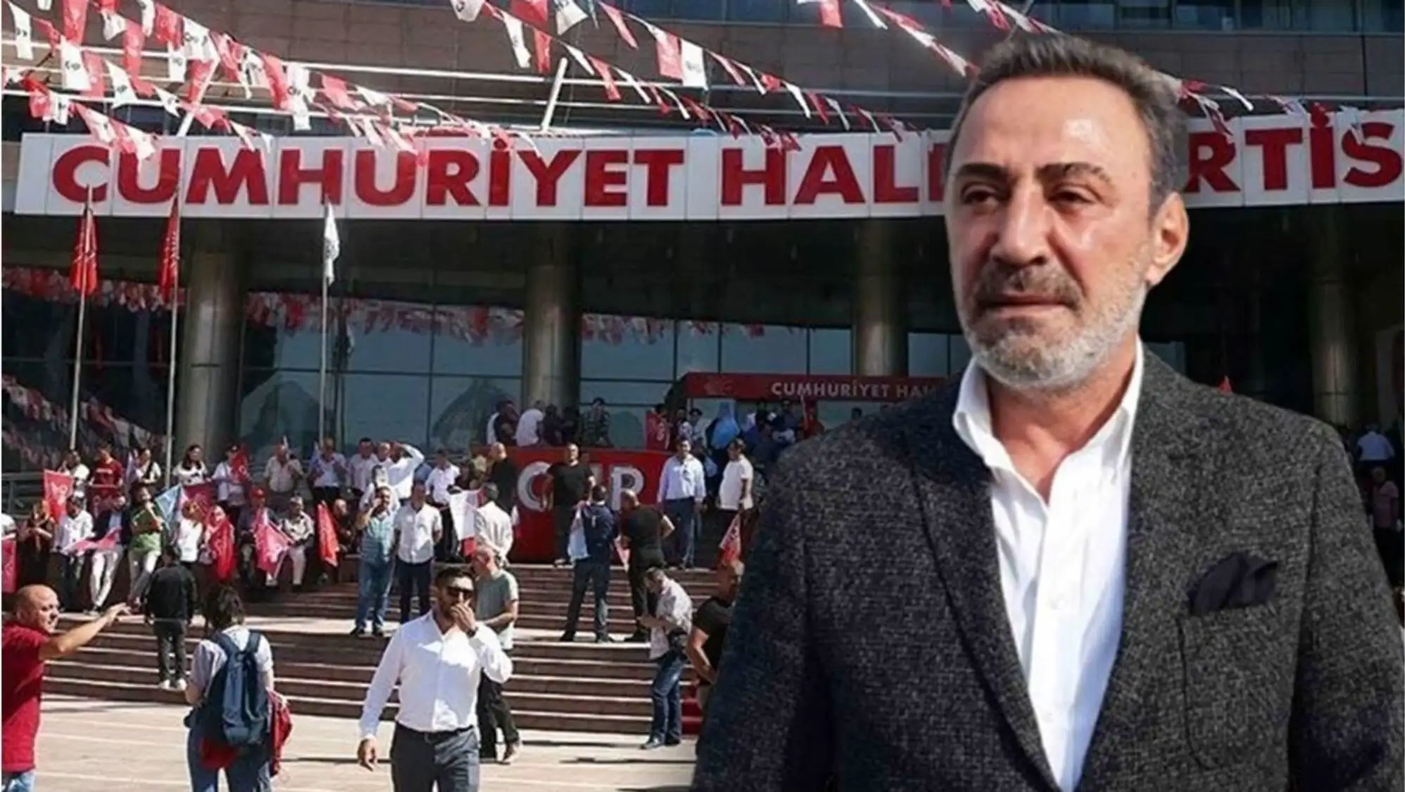 Gursel Tekin at the CHP meeting.