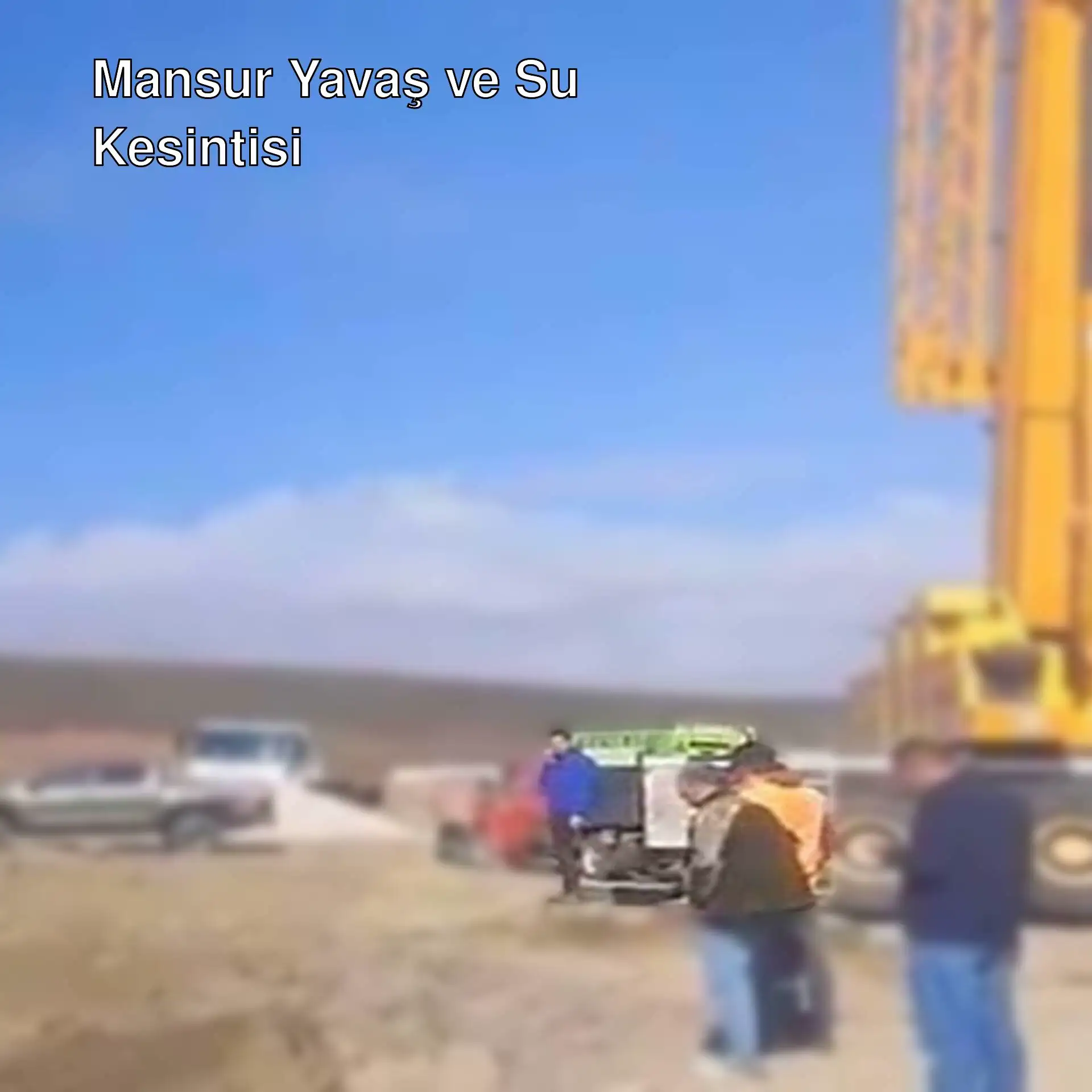 Mansur Yavaş su kesintisi hakkında açıklama yapıyor.