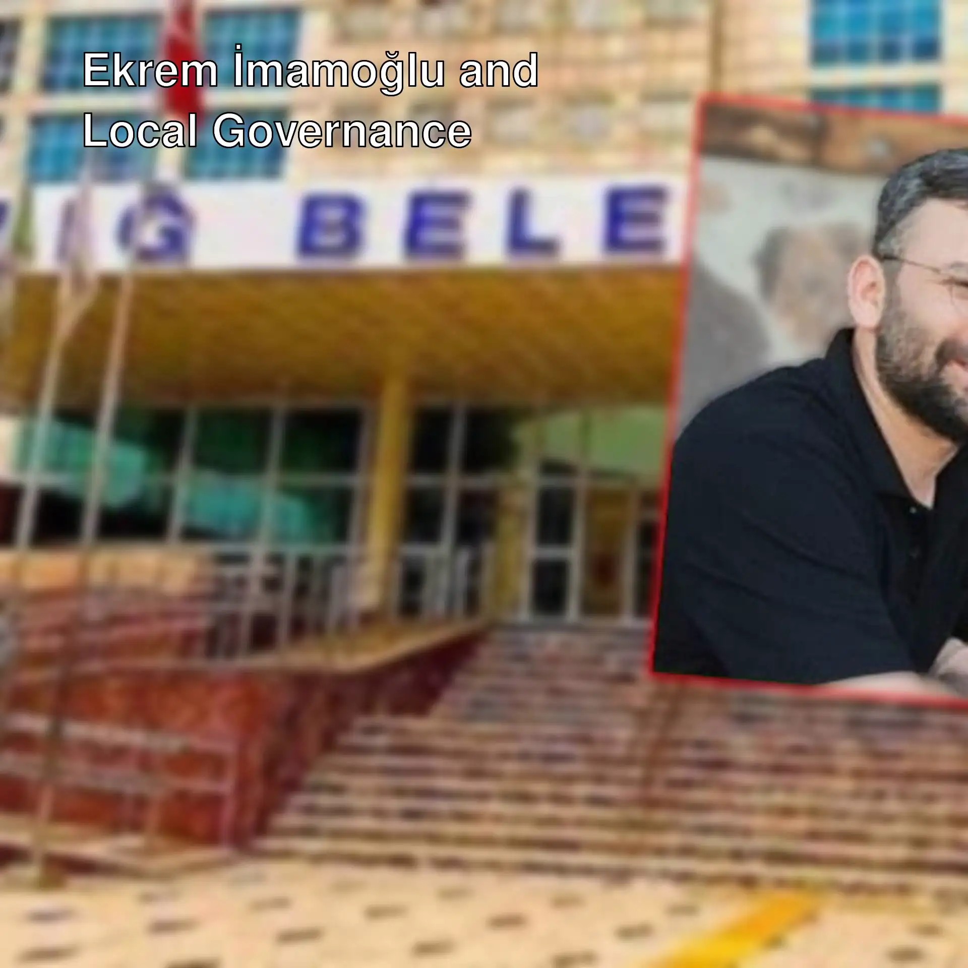 Ekrem İmamoğlu at a local government meeting.