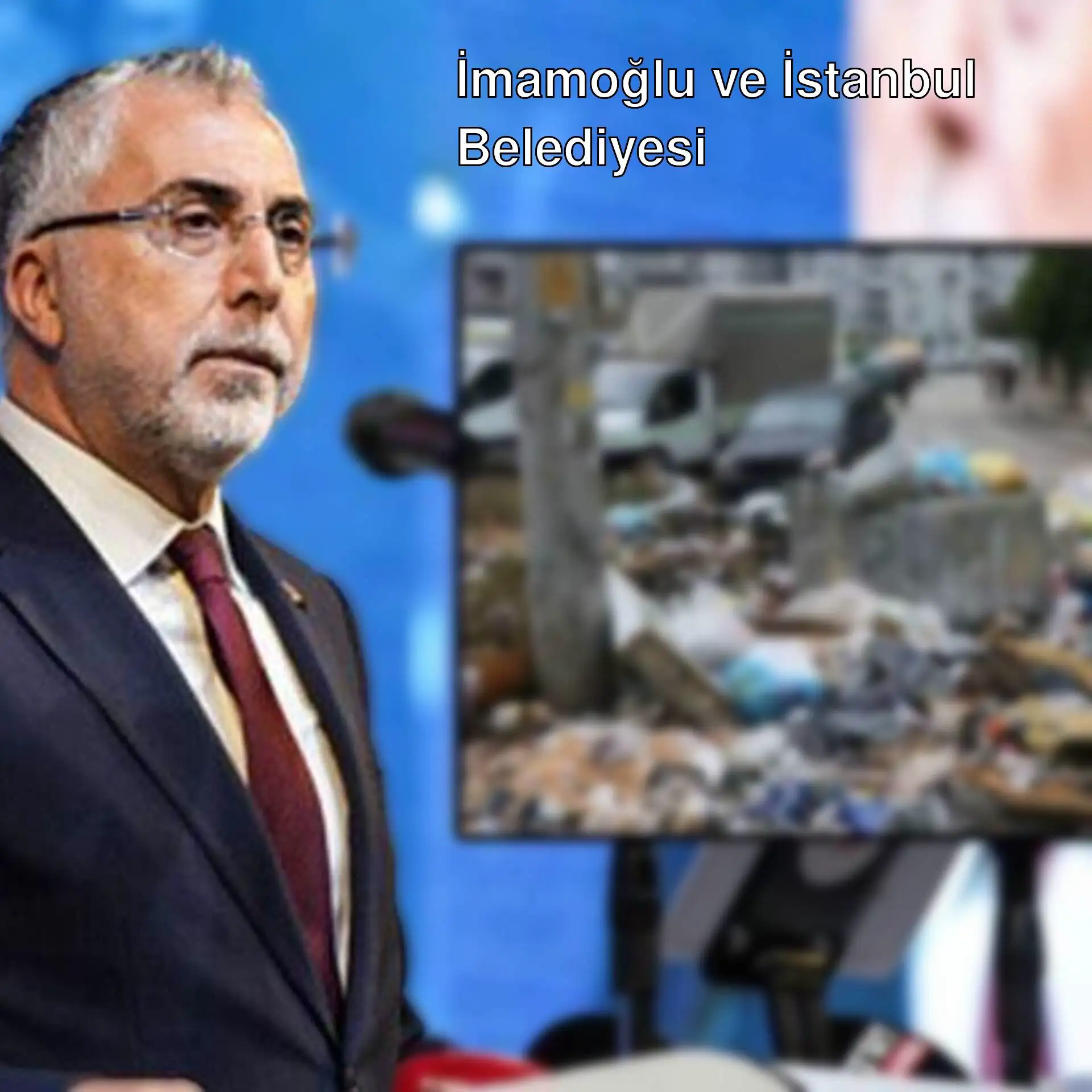 Ekrem İmamoğlu ve İstanbul Belediyesi hakkında bilgi veren bir adam.