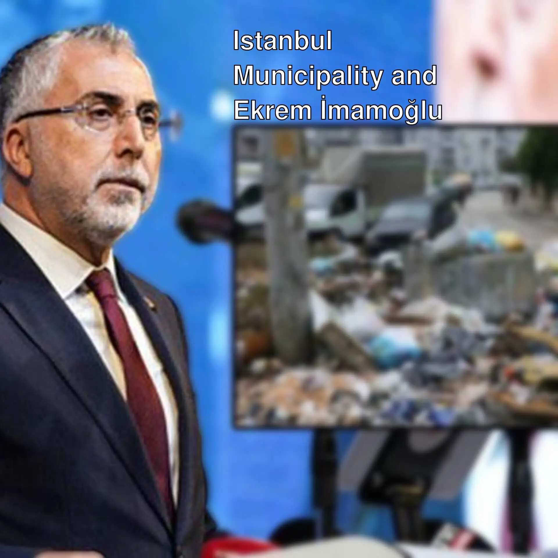A man providing information about Ekrem İmamoğlu and Istanbul Municipality.