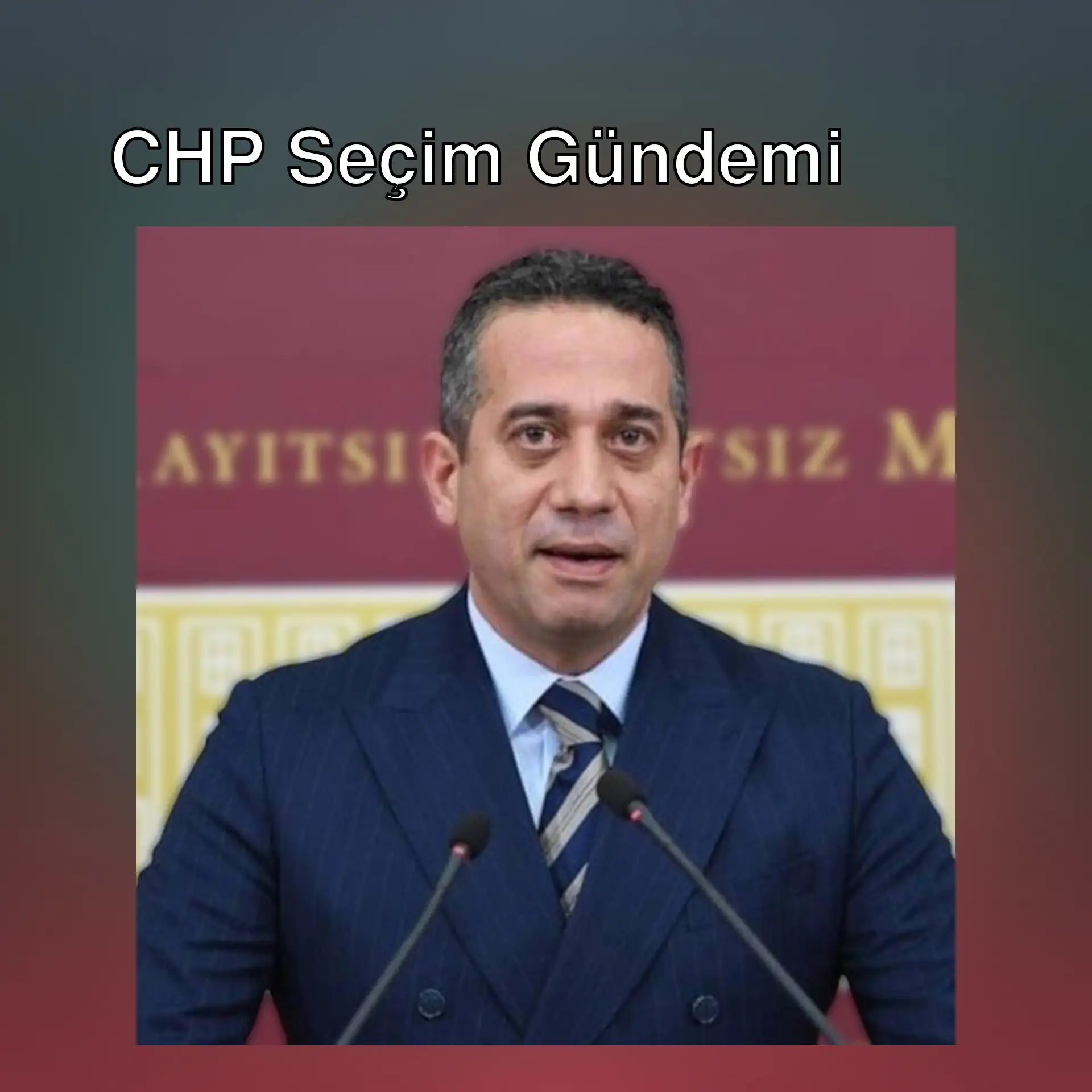 CHP Grup Başkanvekili Ali Mahir Başarır basın toplantısında.