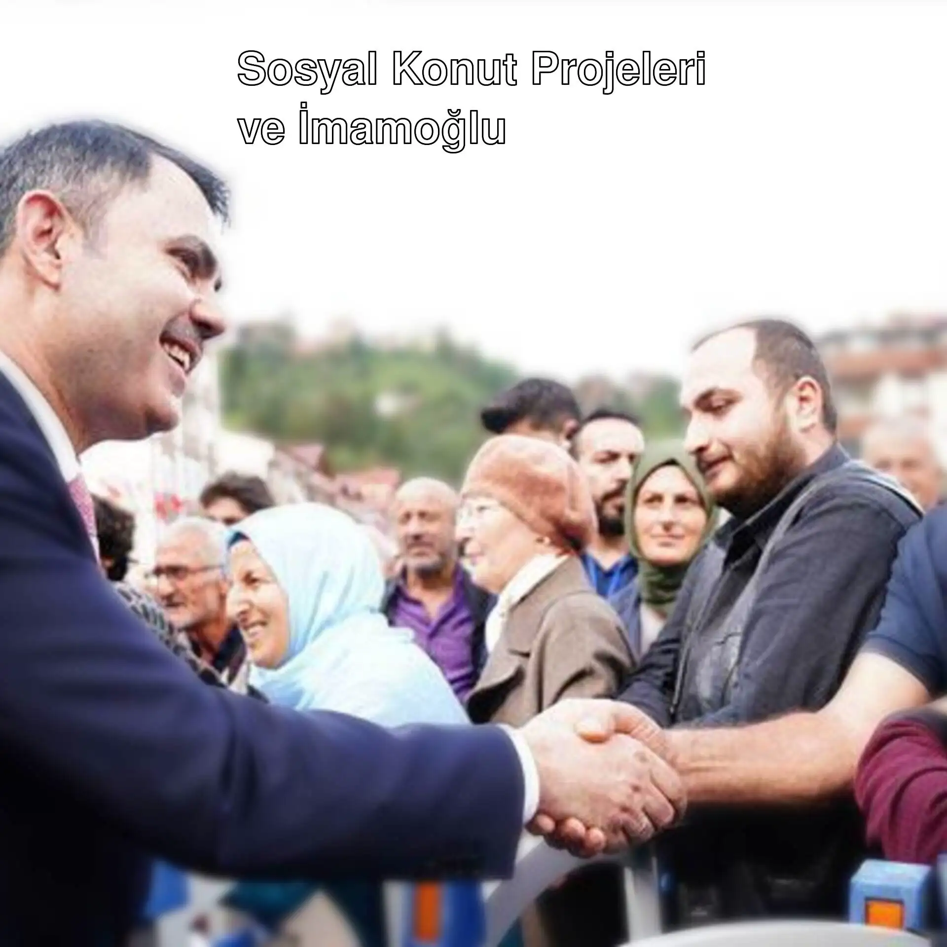 Ekrem İmamoğlu, sosyal konut projeleri hakkında konuşuyor.