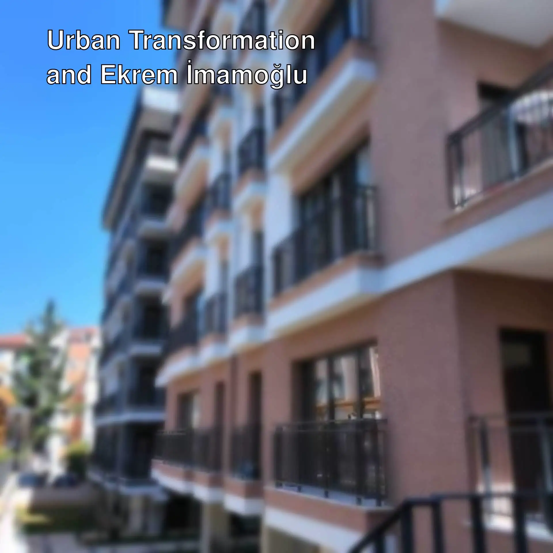 Newly constructed buildings and surroundings.
