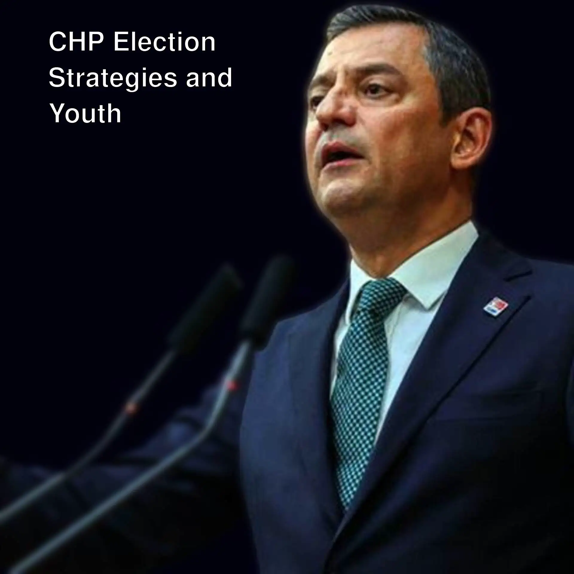 CHP Leader Özgür Özel speaking in Brussels.