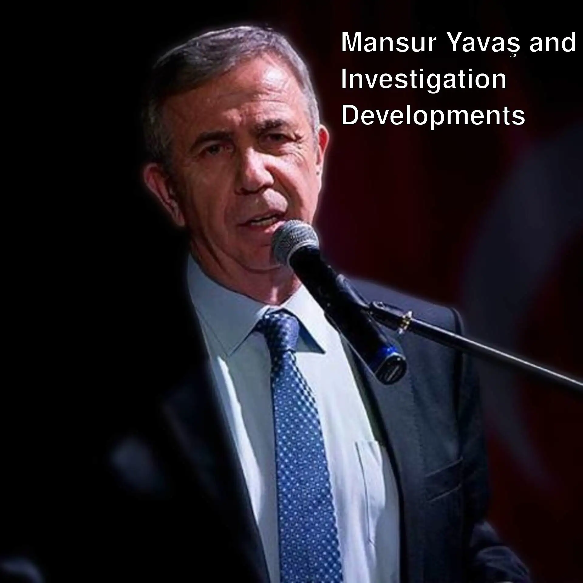 Mansur Yavaş speaking into a microphone.