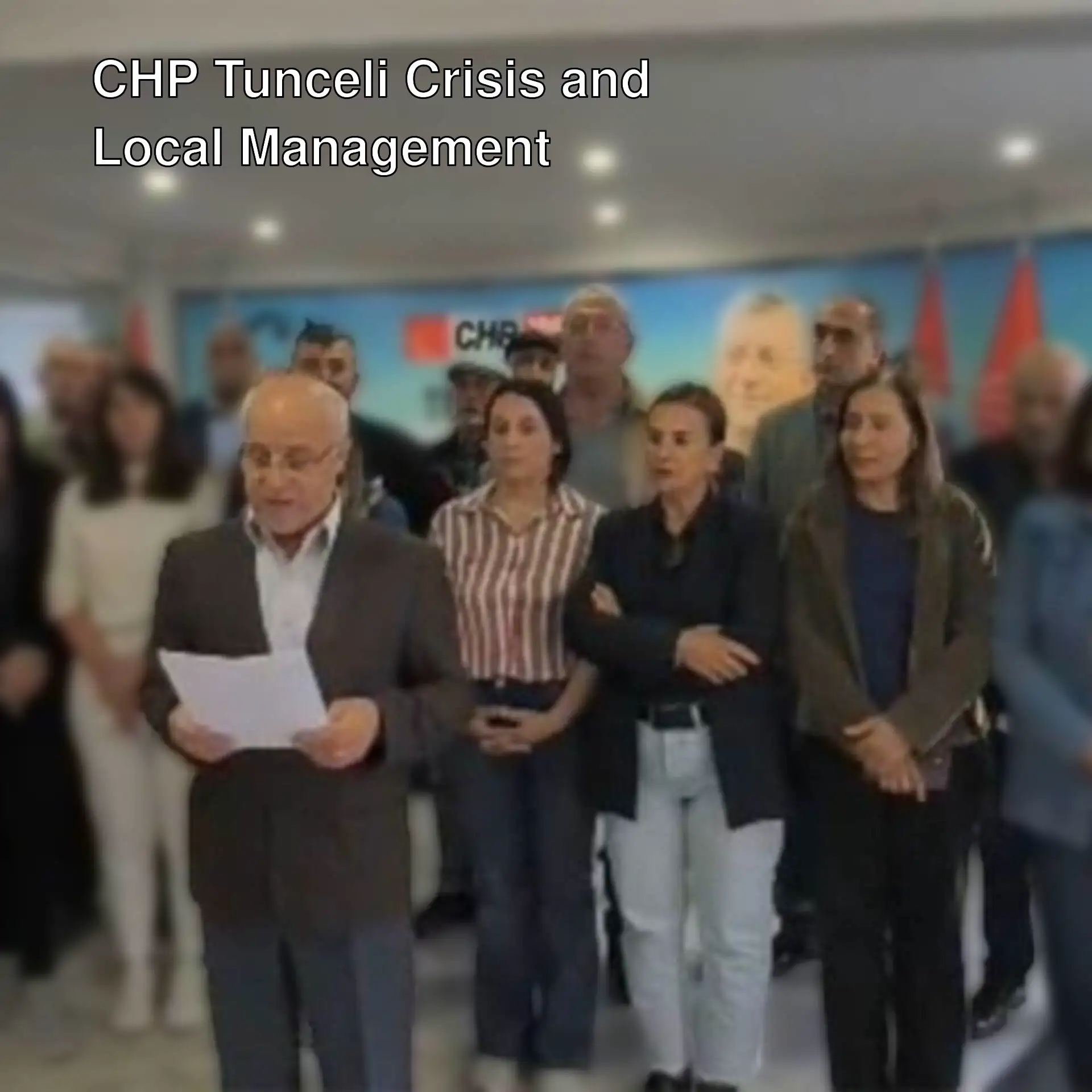 CHP Tunceli local management locked themselves in the party office. CHP Tunceli local management locked themselves in the party office.