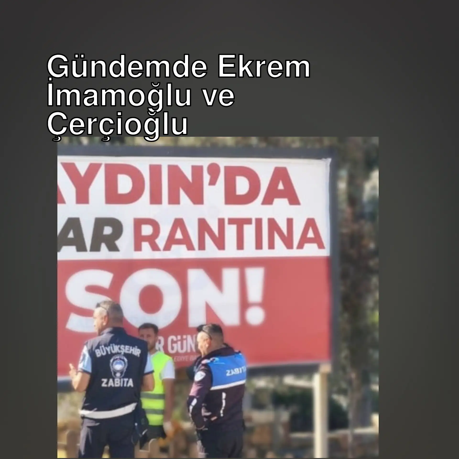Ekrem İmamoğlu ve Özlem Çerçioğlu'nun siyasi gündemi. Ekrem İmamoğlu ve Özlem Çerçioğlu'nun siyasi gündemi.