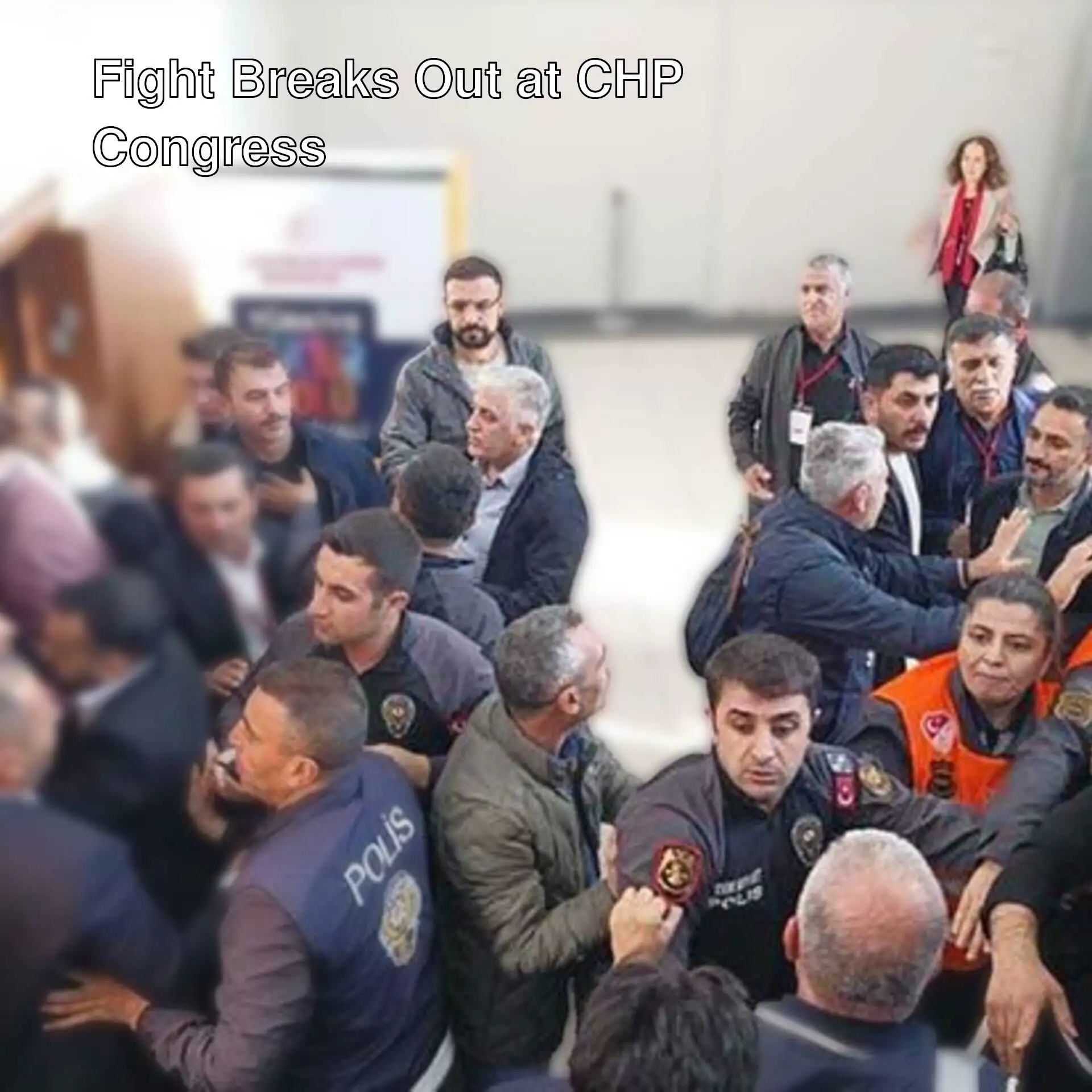 Tensions at CHP Malatya Congress.