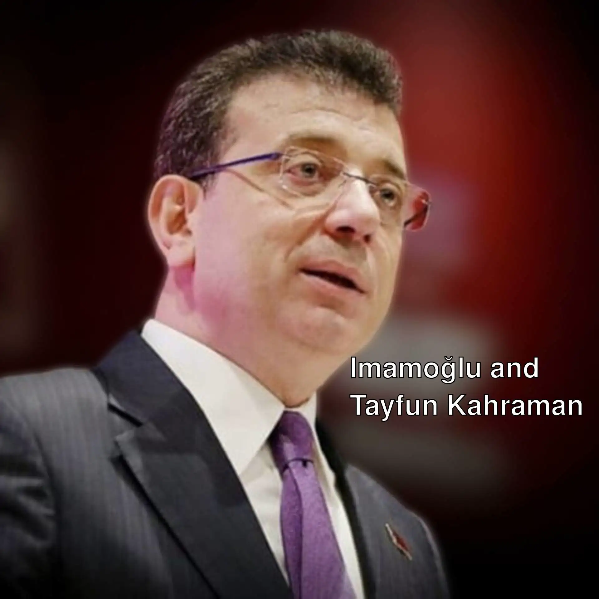 Ekrem İmamoğlu makes a statement about Tayfun Kahraman. Ekrem İmamoğlu makes a statement about Tayfun Kahraman.