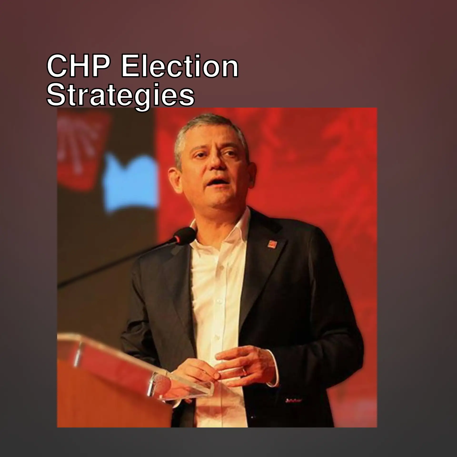CHP Leader Özgür Özel speaking at the Kastamonu Congress.