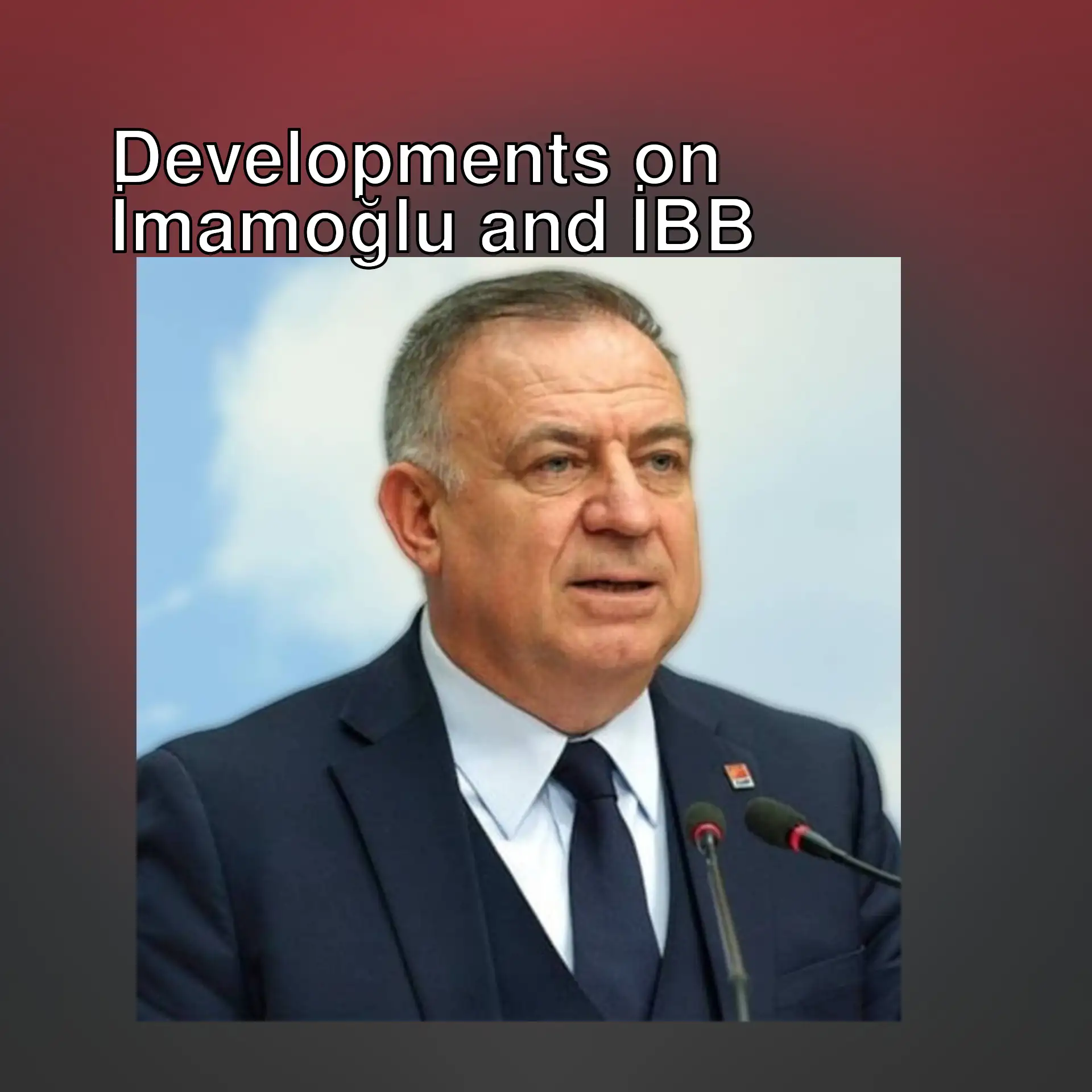 Gokan Zeybek speaking about Istanbul Municipality. Gokan Zeybek speaking about Istanbul Municipality.