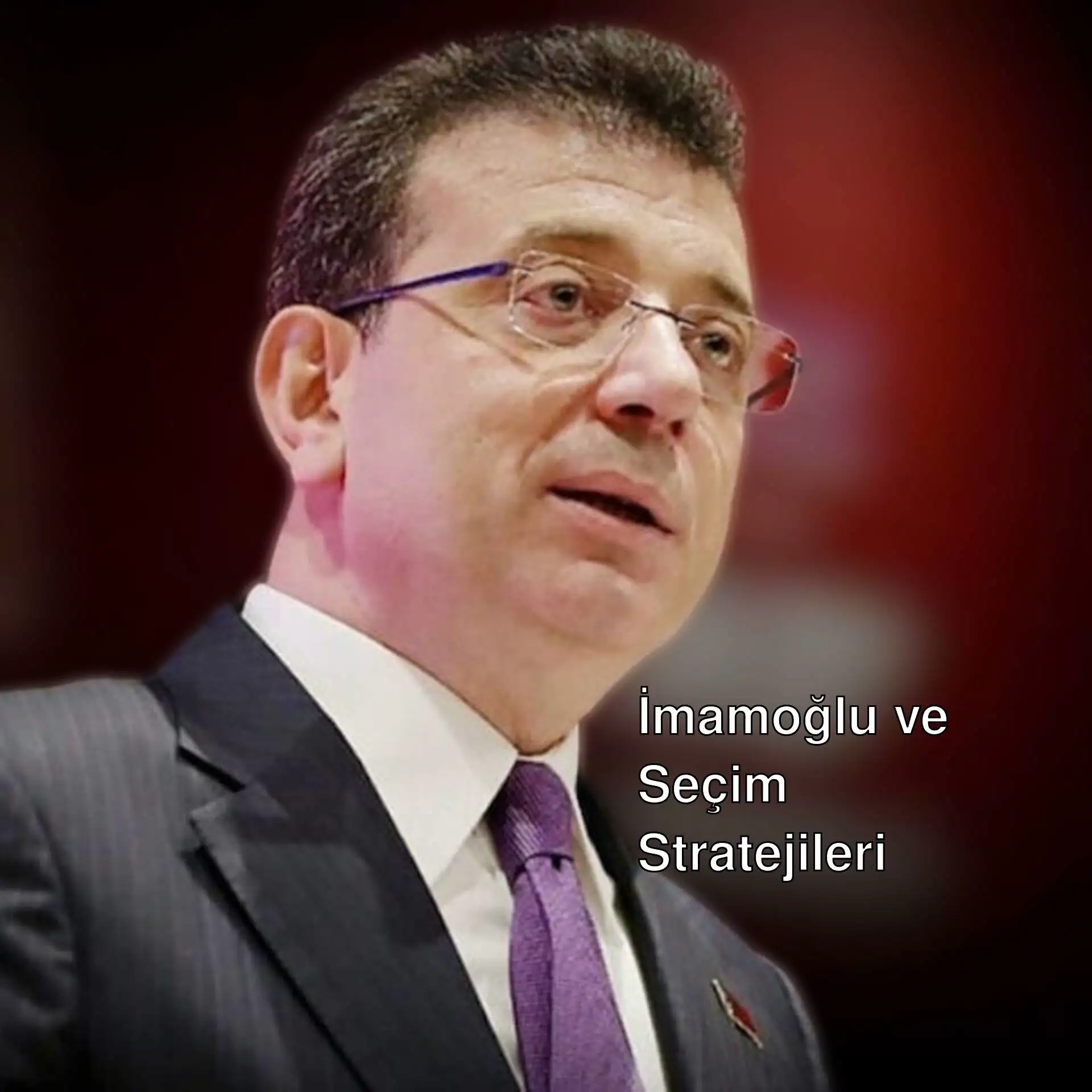 Ekrem İmamoğlu, CHP'nin Cumhurbaşkanı adayı. Ekrem İmamoğlu, CHP'nin Cumhurbaşkanı adayı.