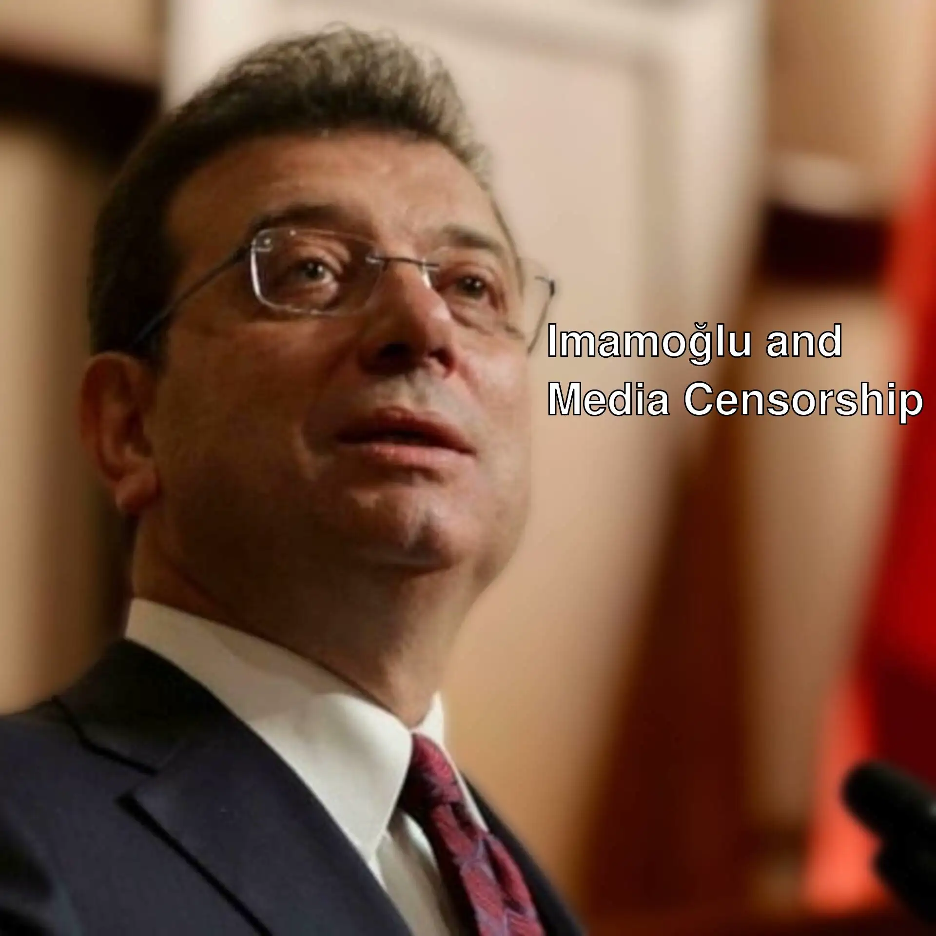 Ekrem İmamoğlu criticizes the censorship imposed on media. Ekrem İmamoğlu criticizes the censorship imposed on media.