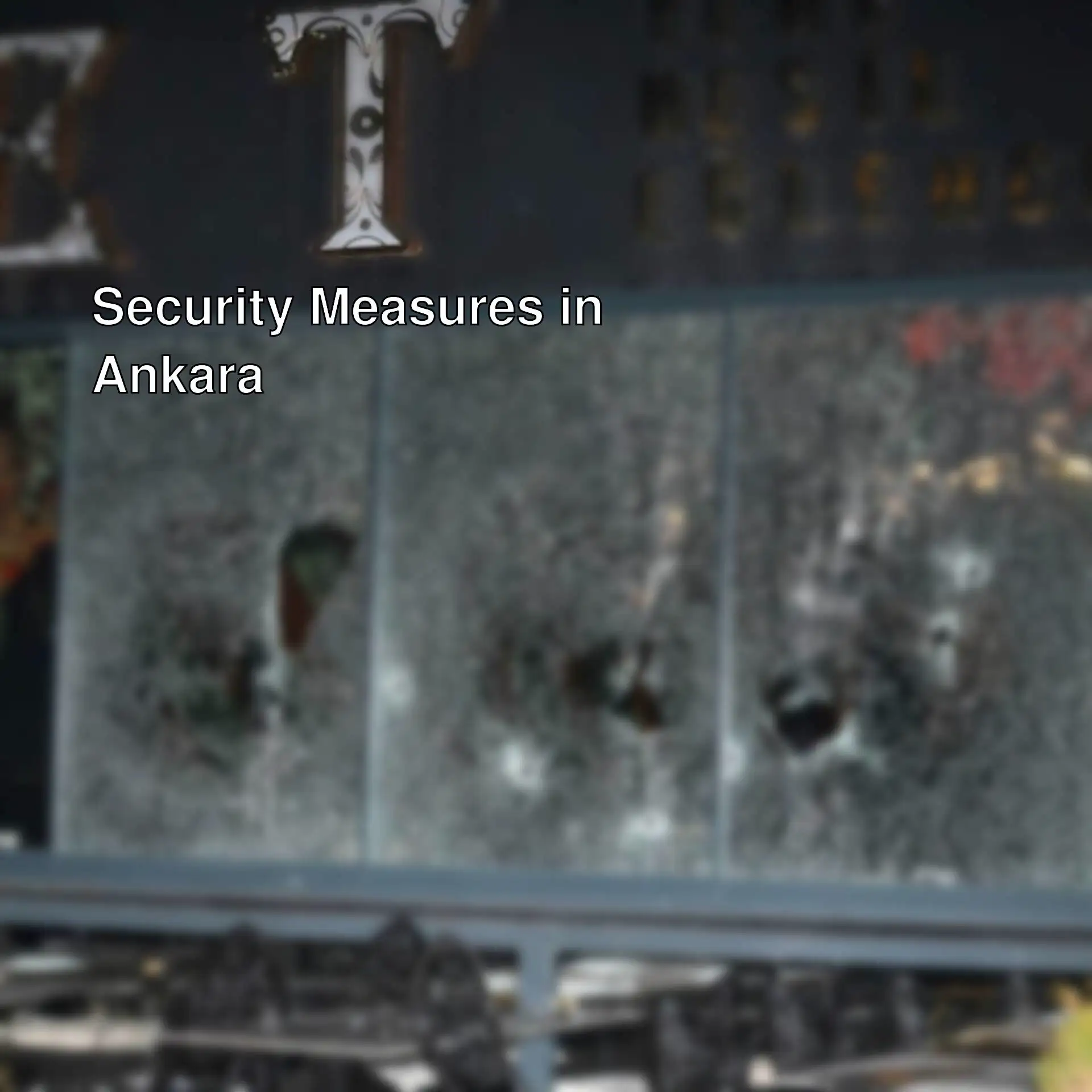 A window with broken glass. Image from a shooting incident in Ankara. A window with broken glass. Image from a shooting incident in Ankara.