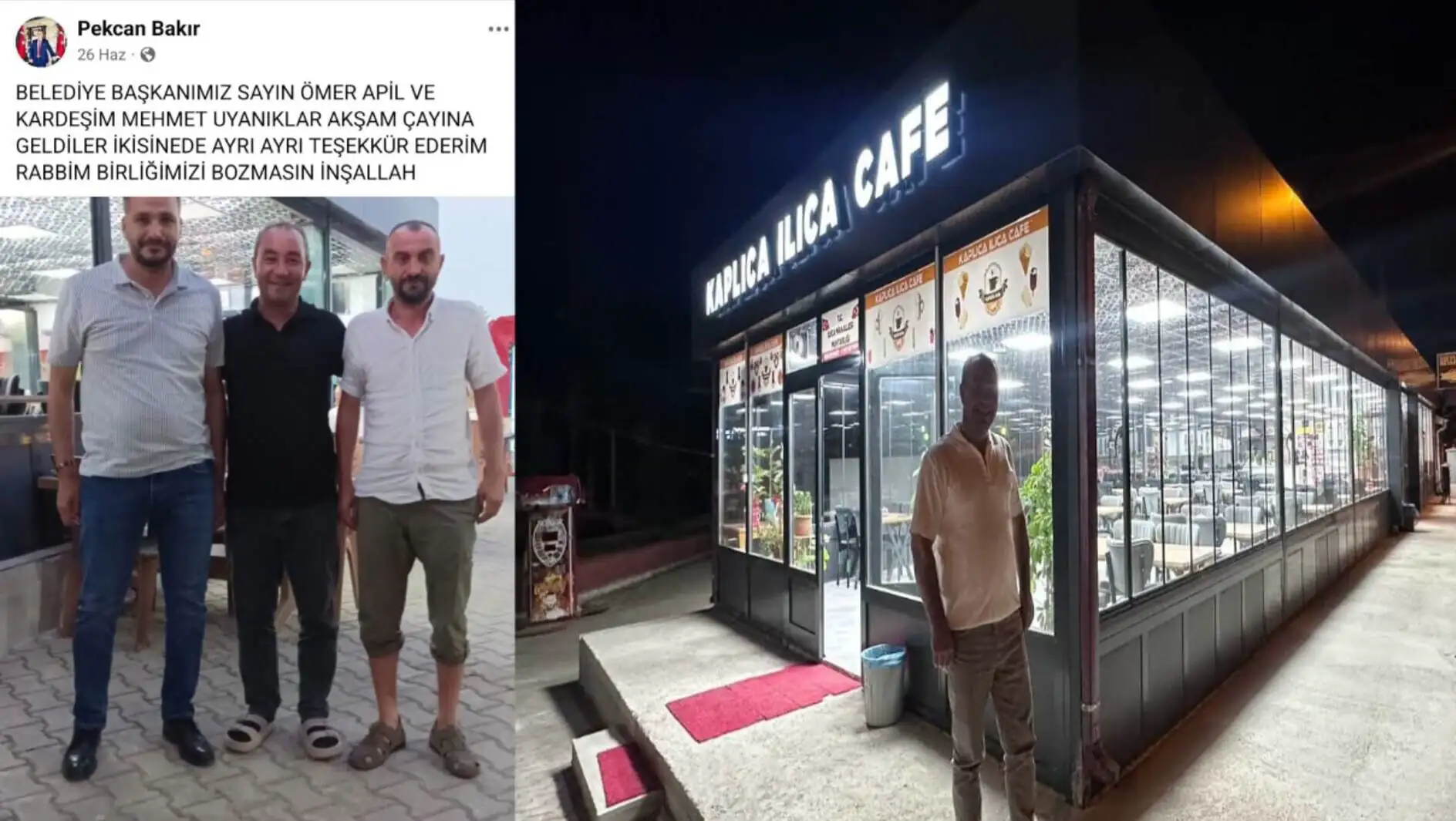 Bir adamın bir binanın önünde durduğu görüntü. Bir adamın bir binanın önünde durduğu görüntü.