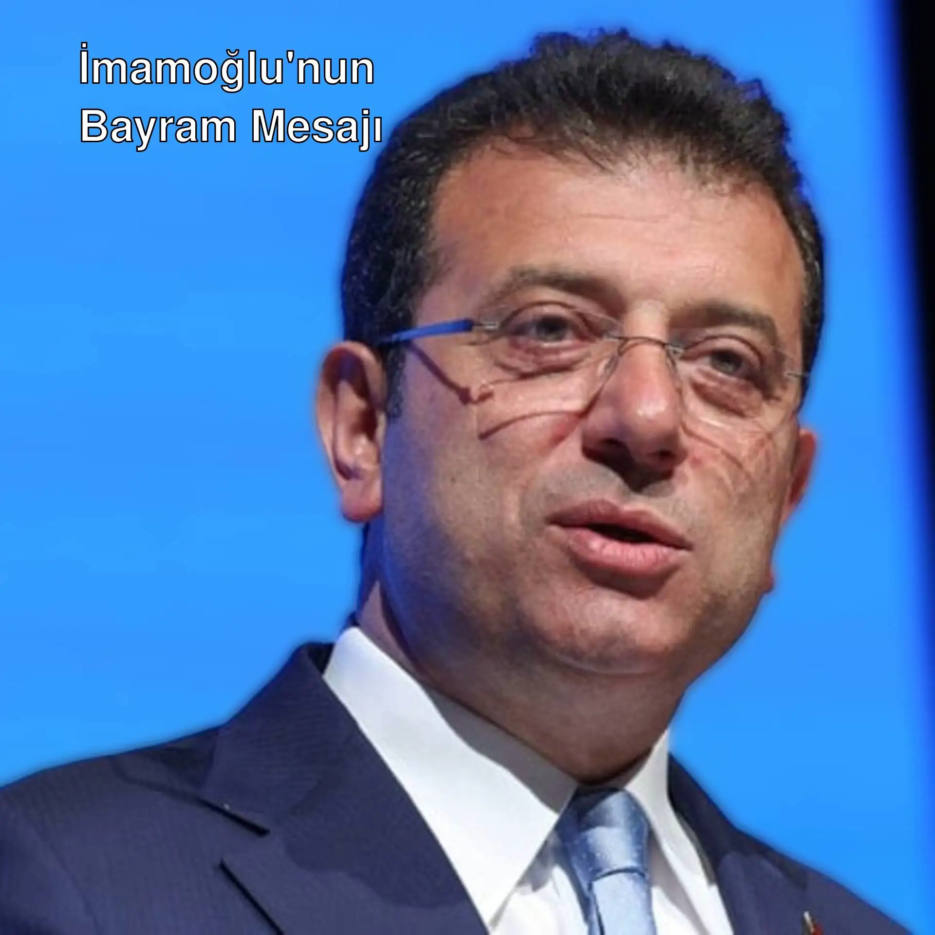 Ekrem İmamoğlu, Cumhuriyet Bayramı mesajı verirken.