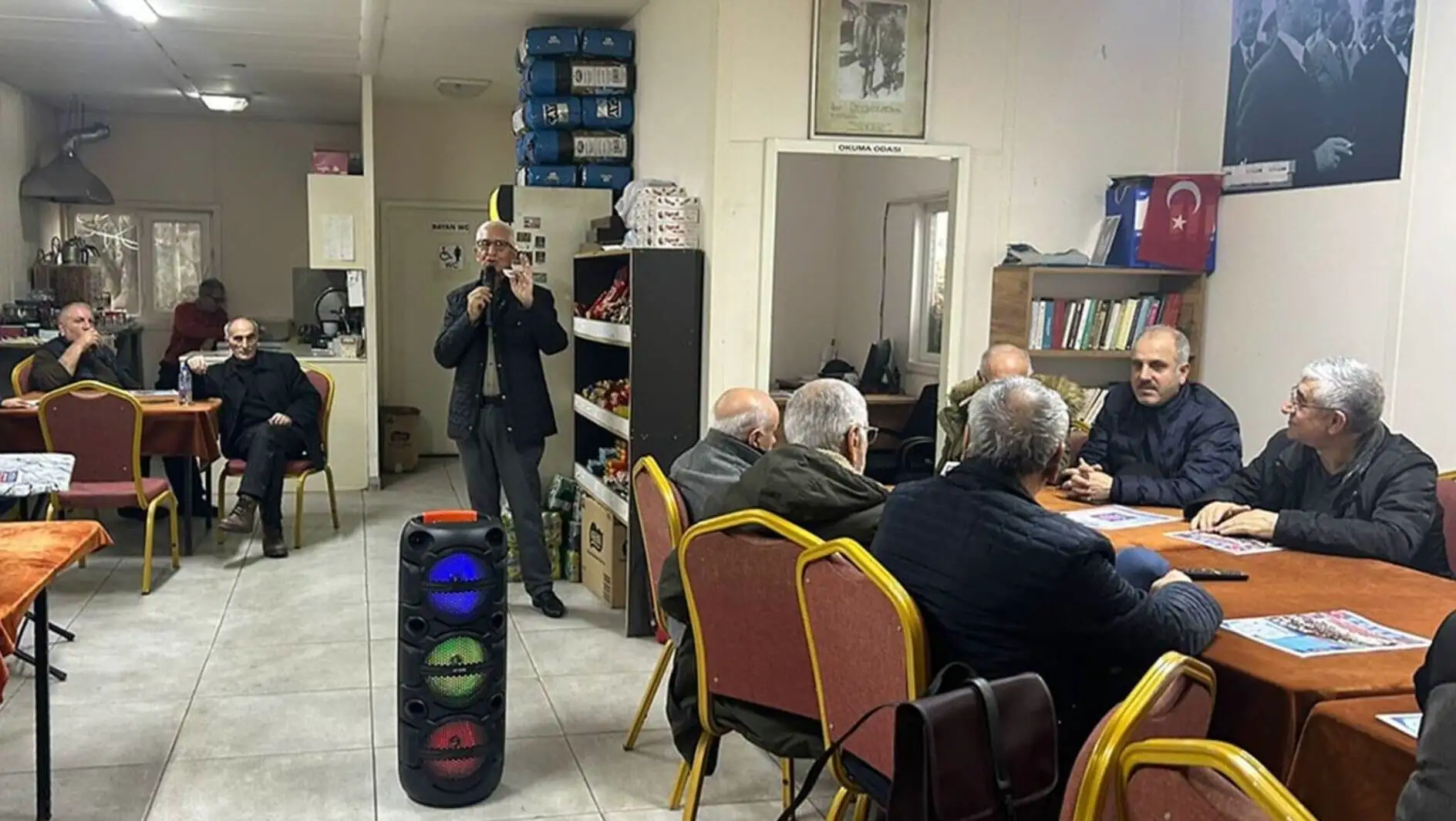 A meeting where retirees express their issues.