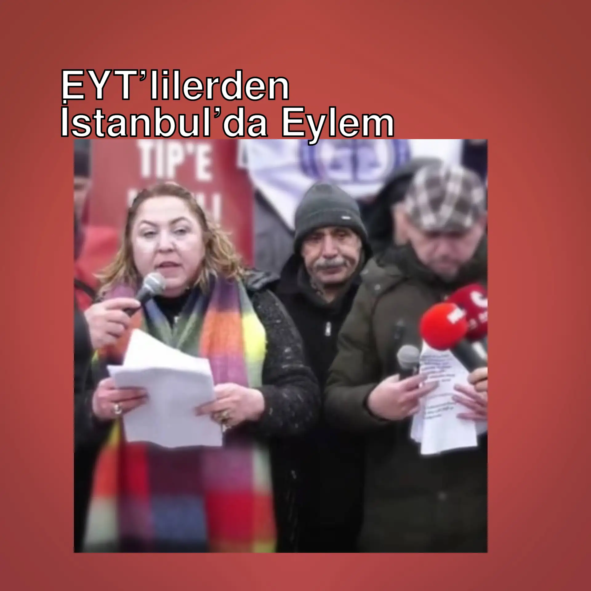 EYT'lilerin İstanbul'da yaptığı eylemde grup fotoğrafı. EYT'lilerin İstanbul'da yaptığı eylemde grup fotoğrafı.