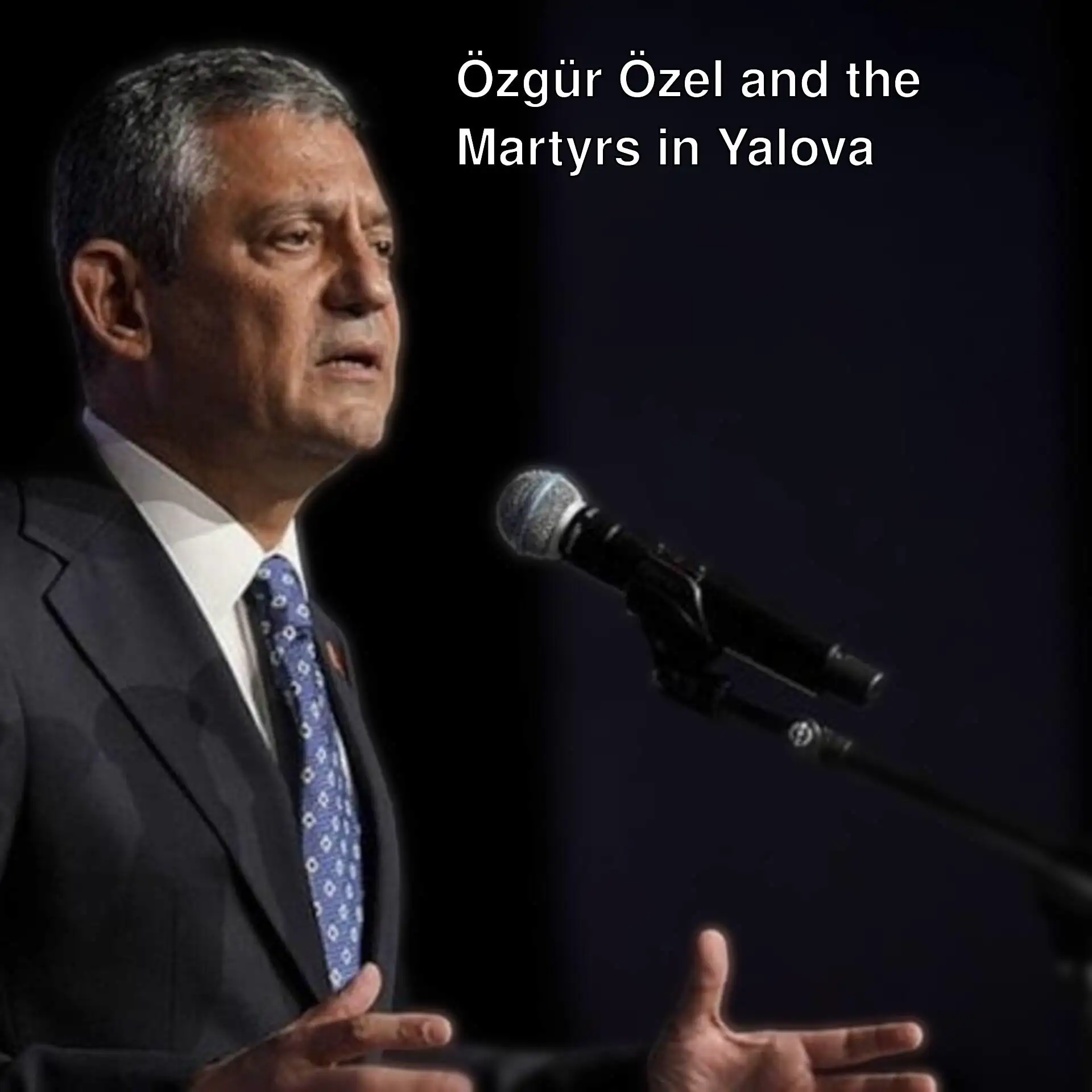 Özgür Özel speaking with the Governor of Yalova and the Police Chief. Özgür Özel speaking with the Governor of Yalova and the Police Chief.